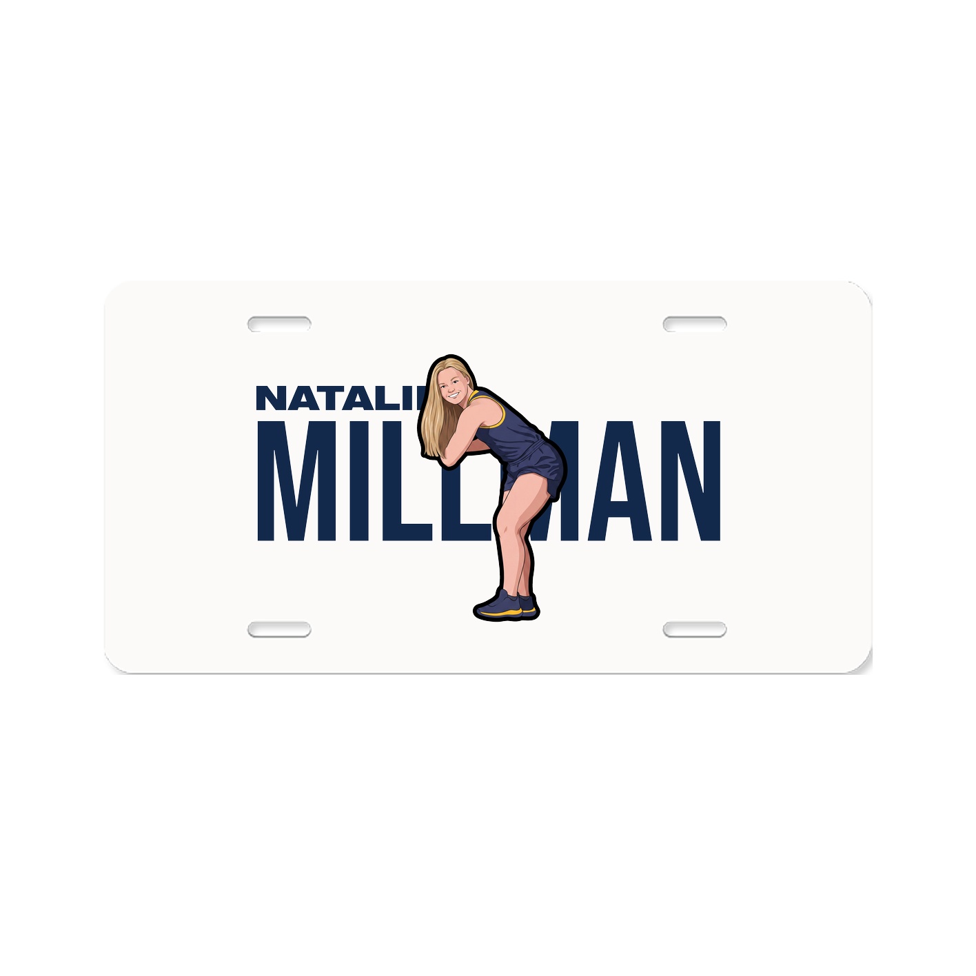 License Plate — Player Name in Classic