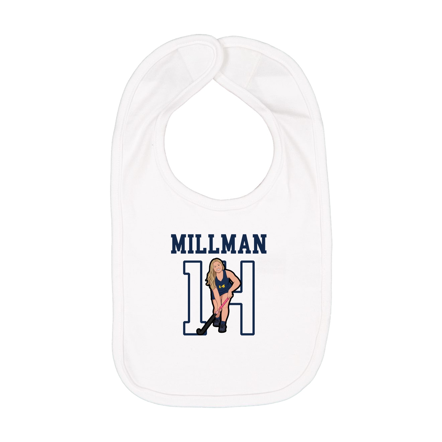 Infant Bib — Shirsey in White