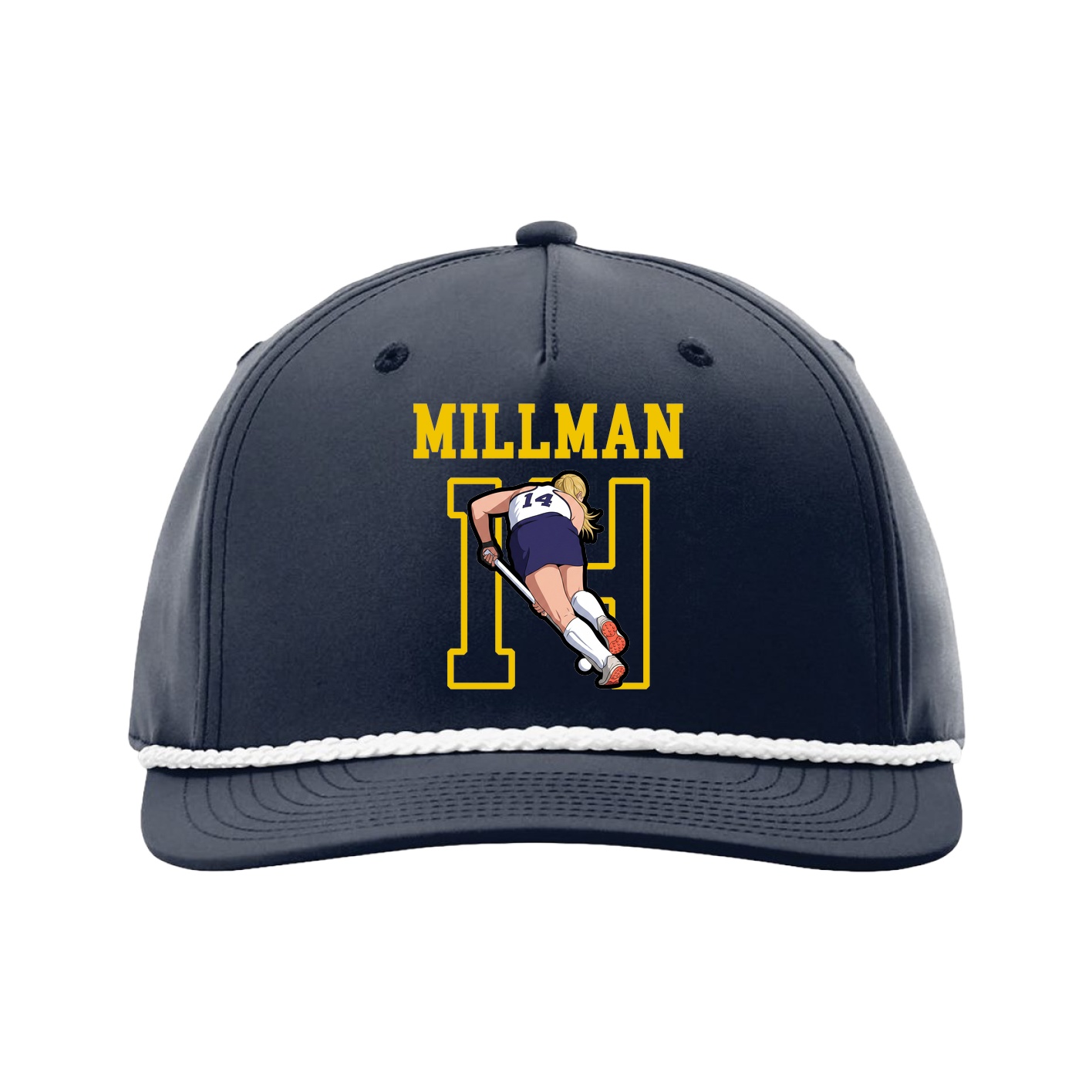 Five-Panel Classic Rope Cap — Shirsey in Navy
