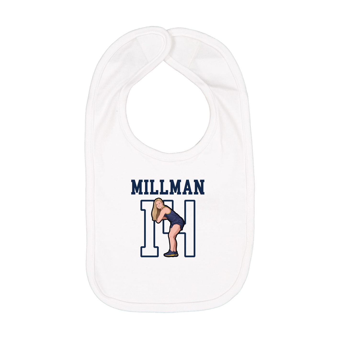 Infant Bib — Shirsey in White