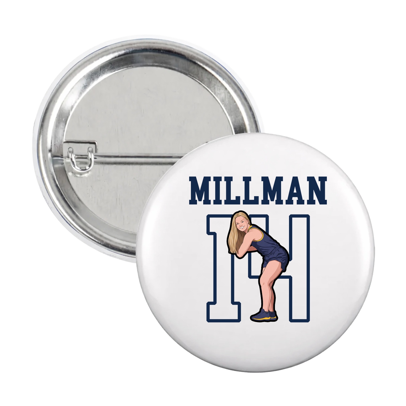 Game Day Button — Shirsey in White