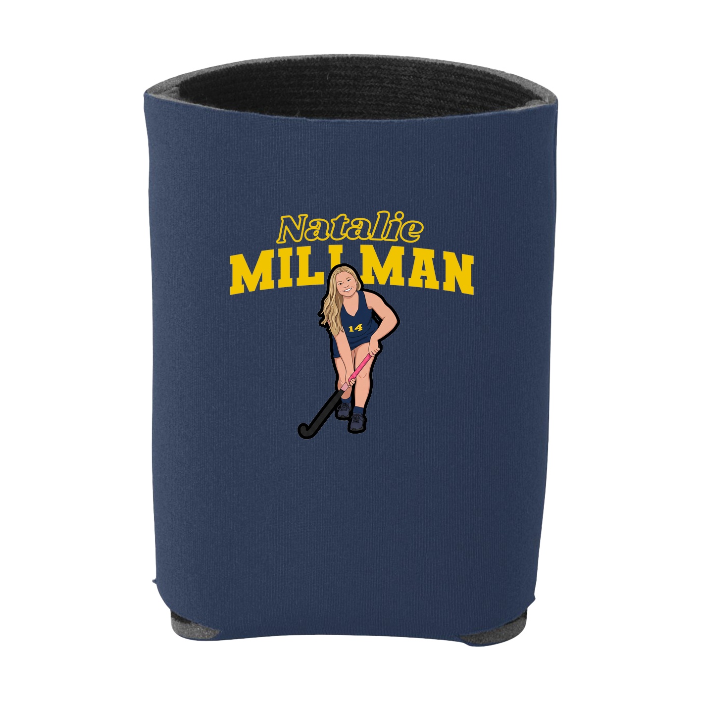 Can Holder — Name Arch in Navy