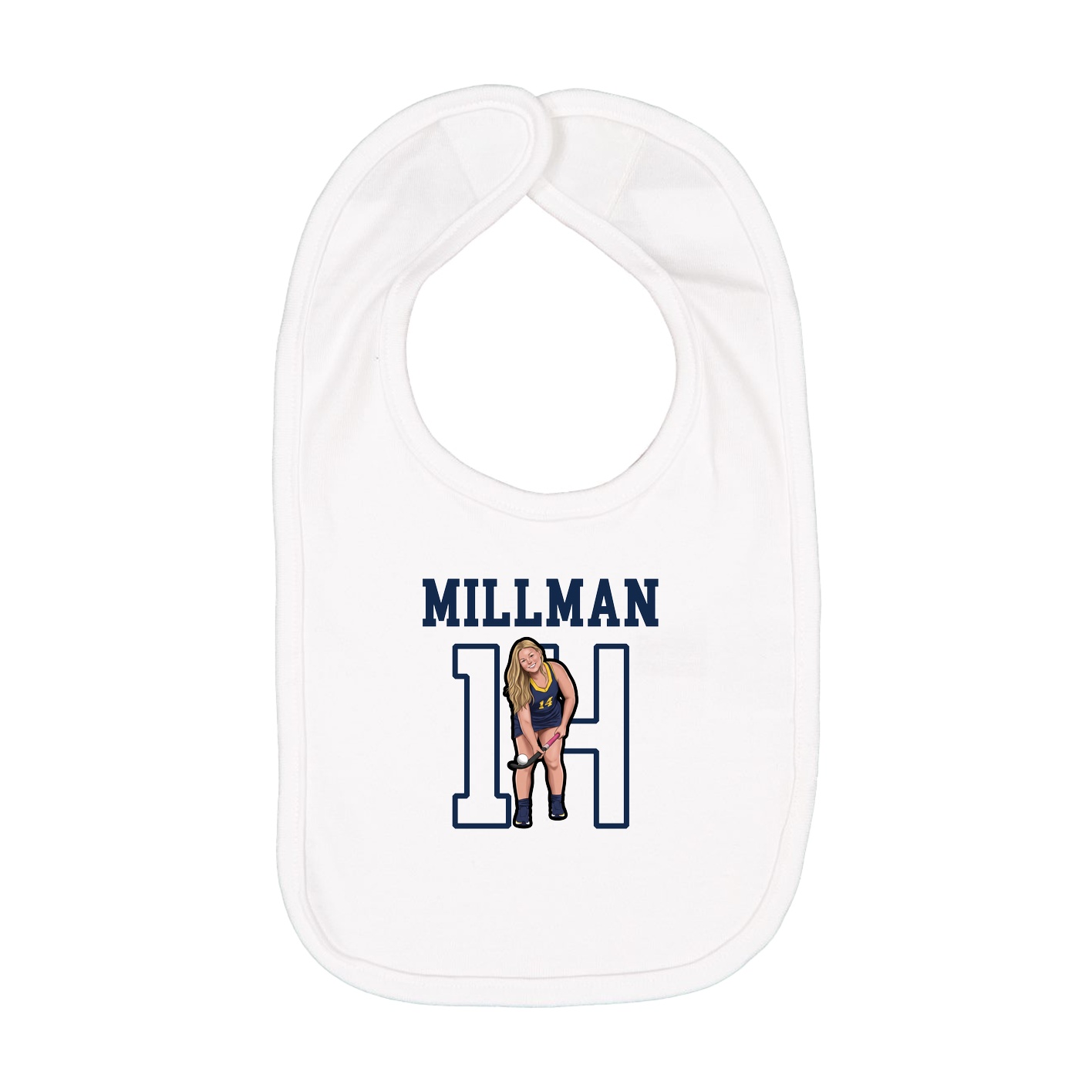 Infant Bib — Shirsey in White
