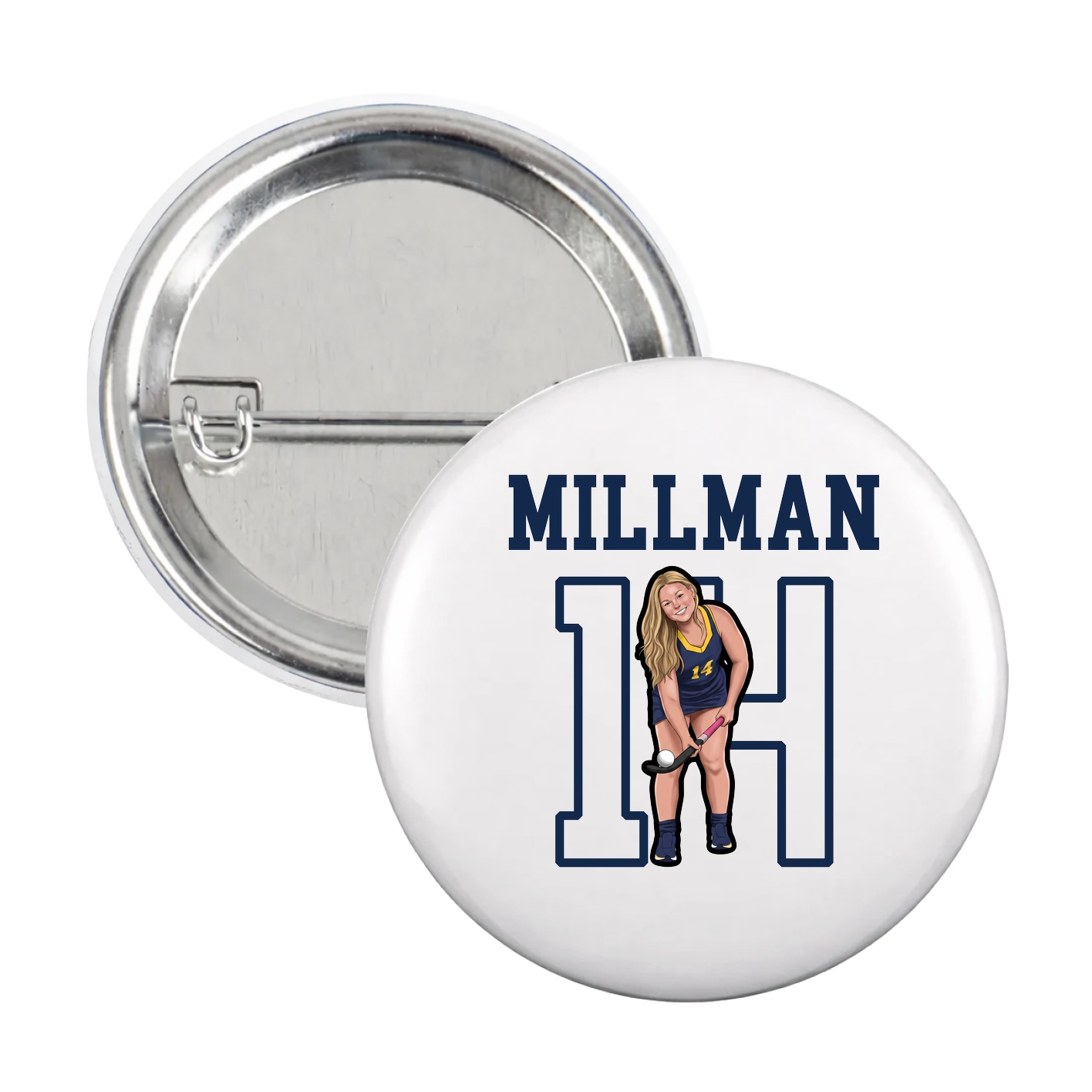 Game Day Button — Shirsey in White