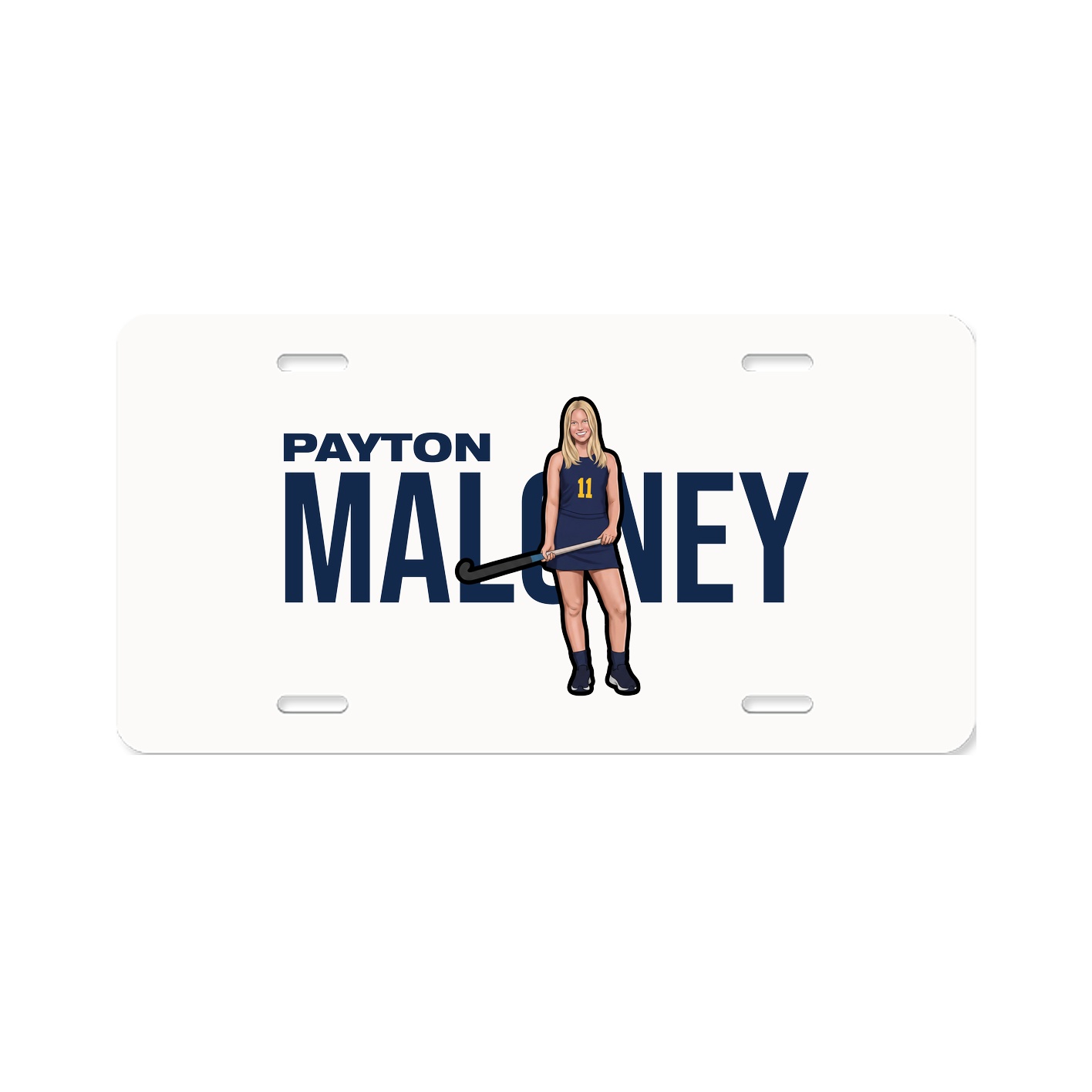 License Plate — Player Name in Classic