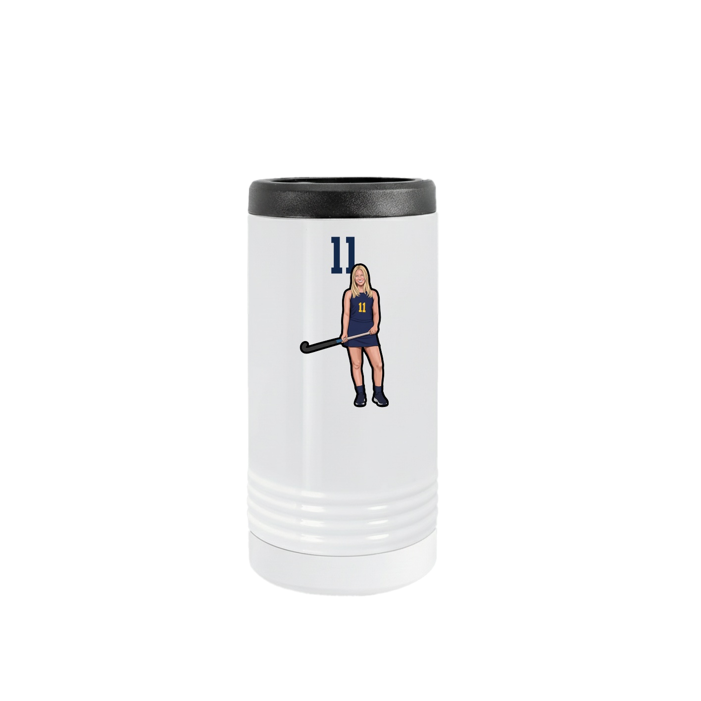 Slim Beverage Holder — Number Top in White