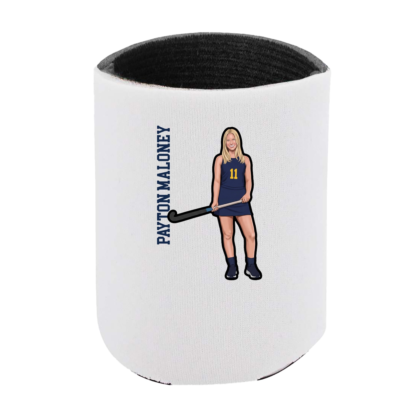 Can Holder — Name Vertical in White