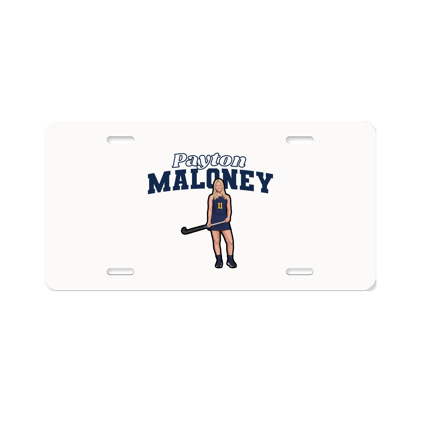 License Plate — Name Arch in Classic