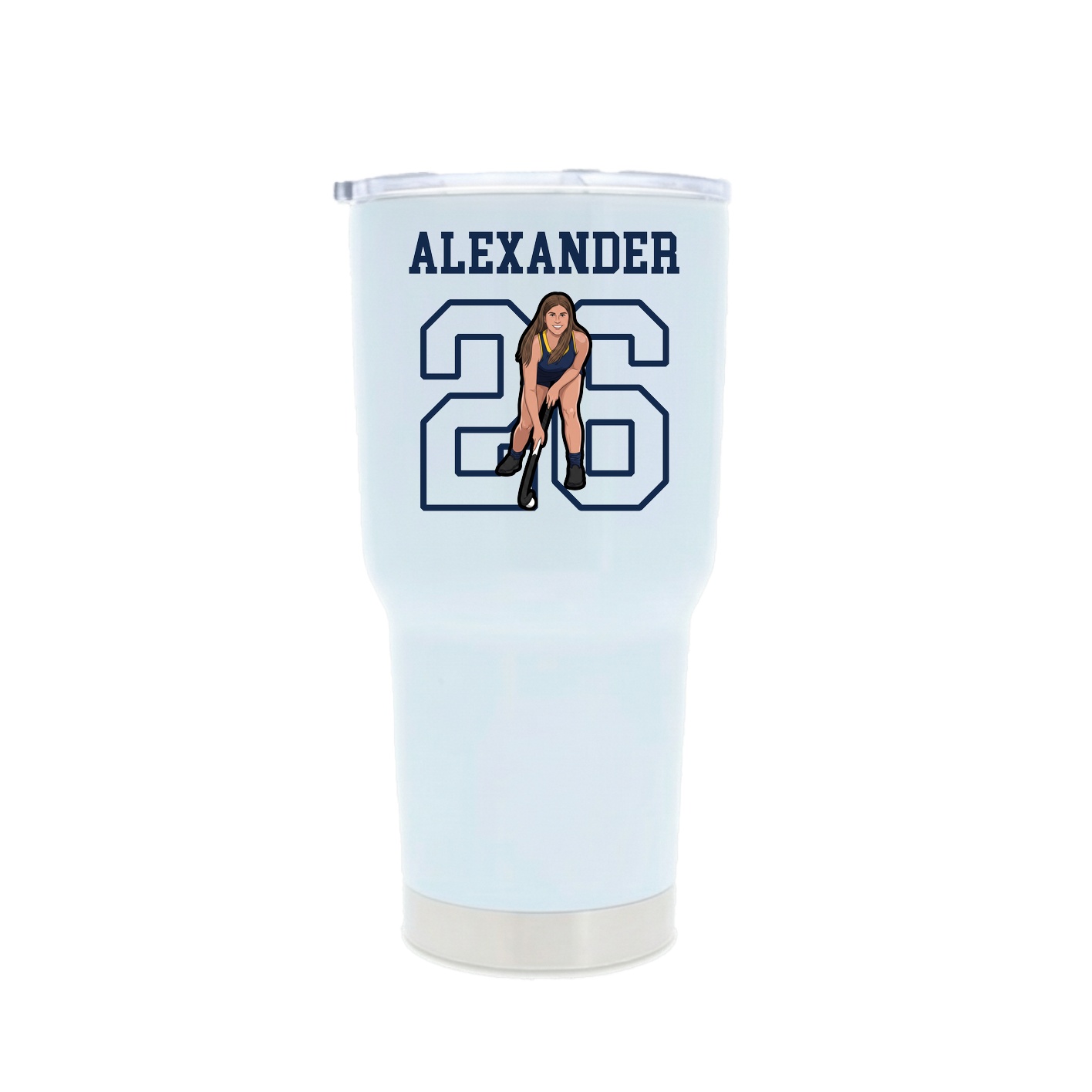 30oz Stainless Steel Tumbler — Shirsey in White