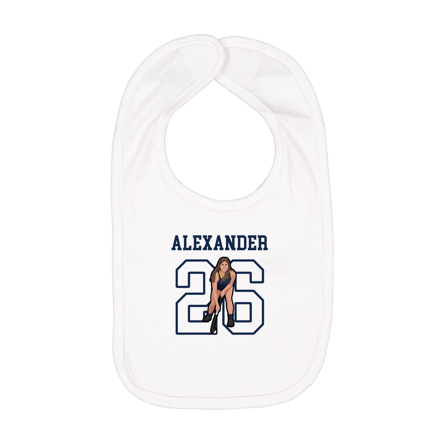 Infant Bib — Shirsey in White