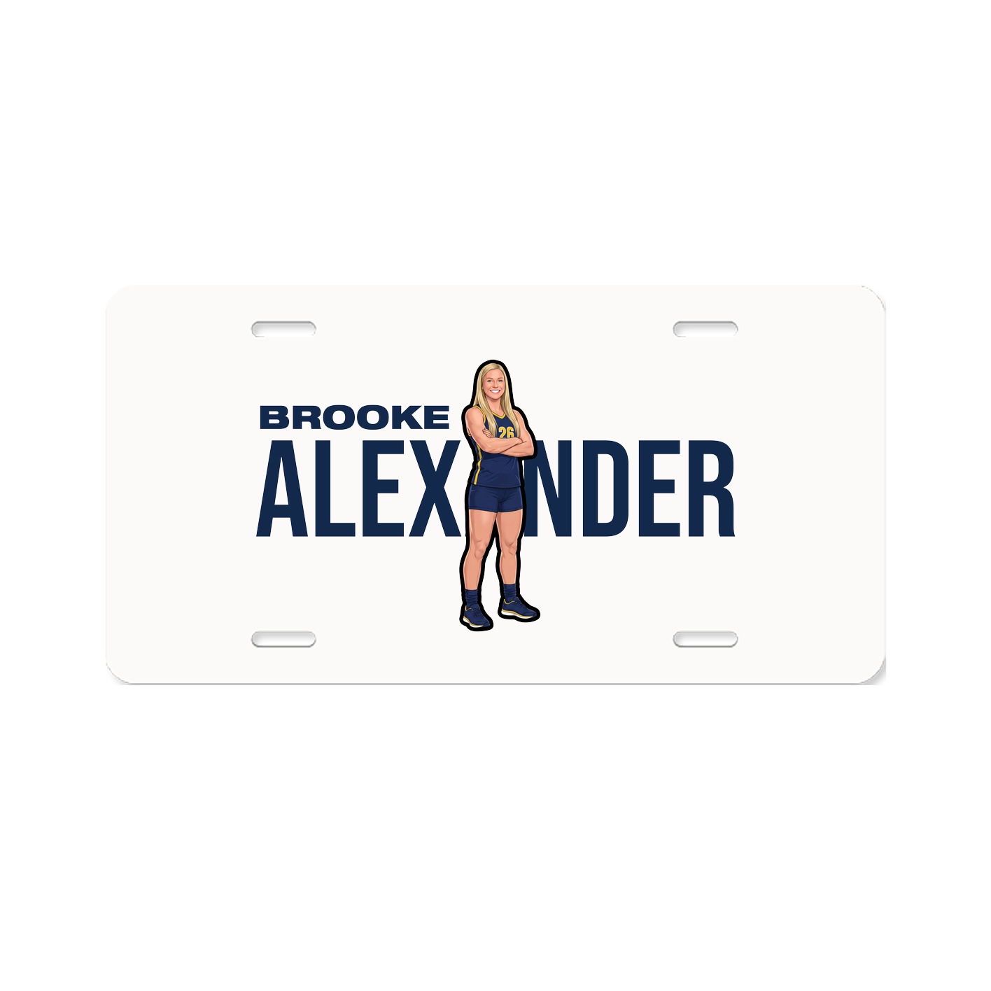 License Plate — Player Name in Classic