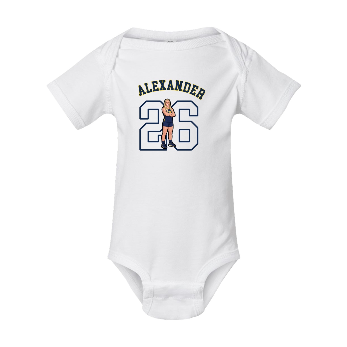 Baby Onesie — Shirsey Arch in White