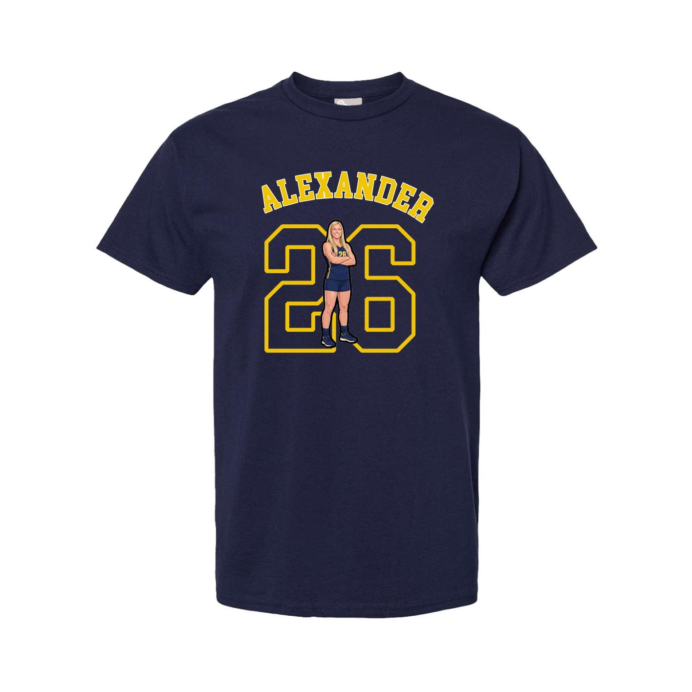 Youth Tee — Shirsey Arch in Navy