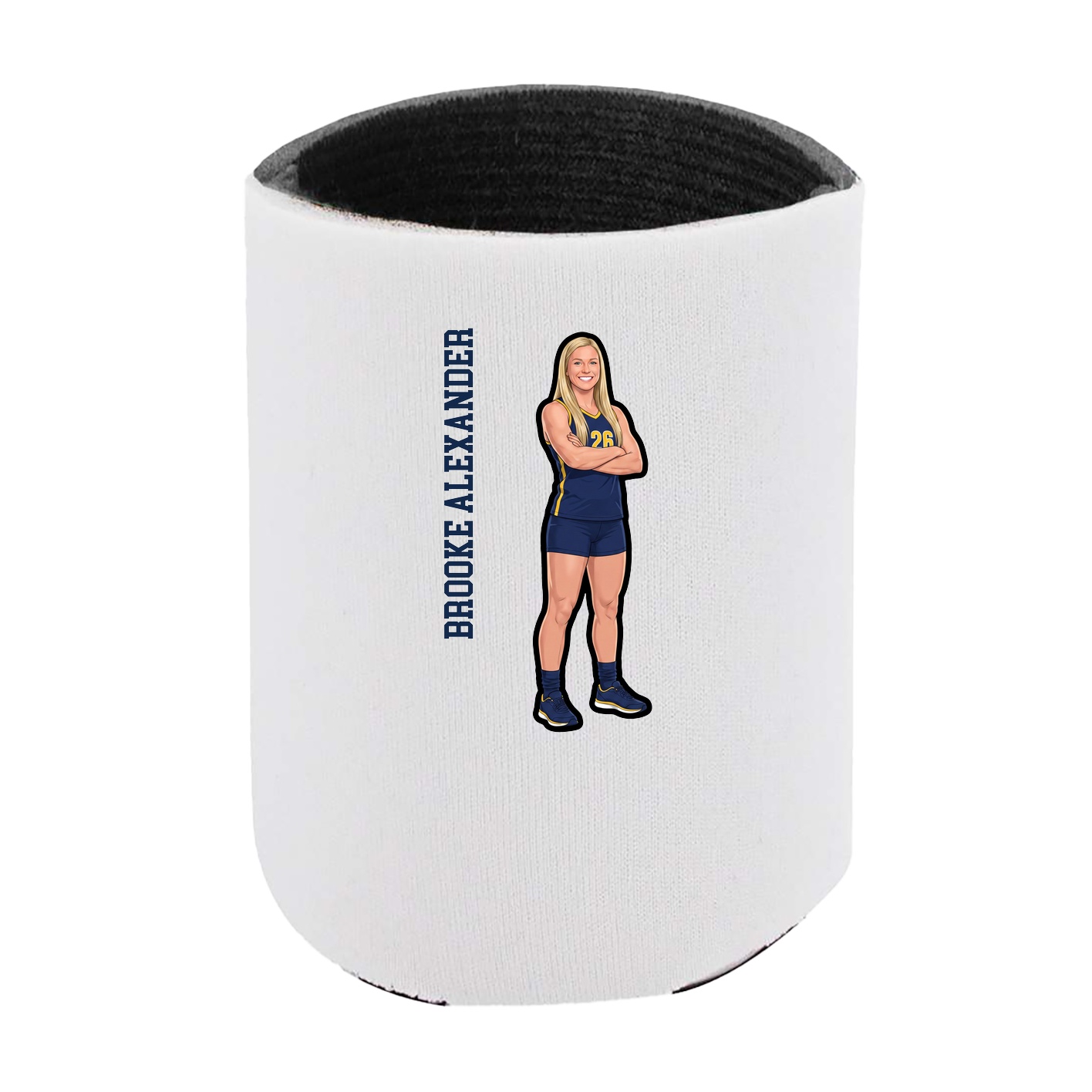 Can Holder — Name Vertical in White