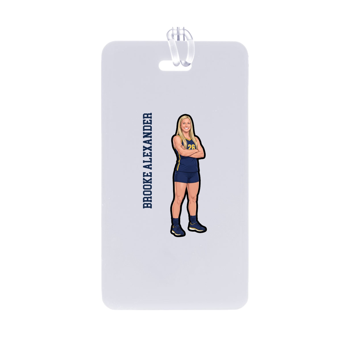 Bag Tag — Name Vertical in Classic