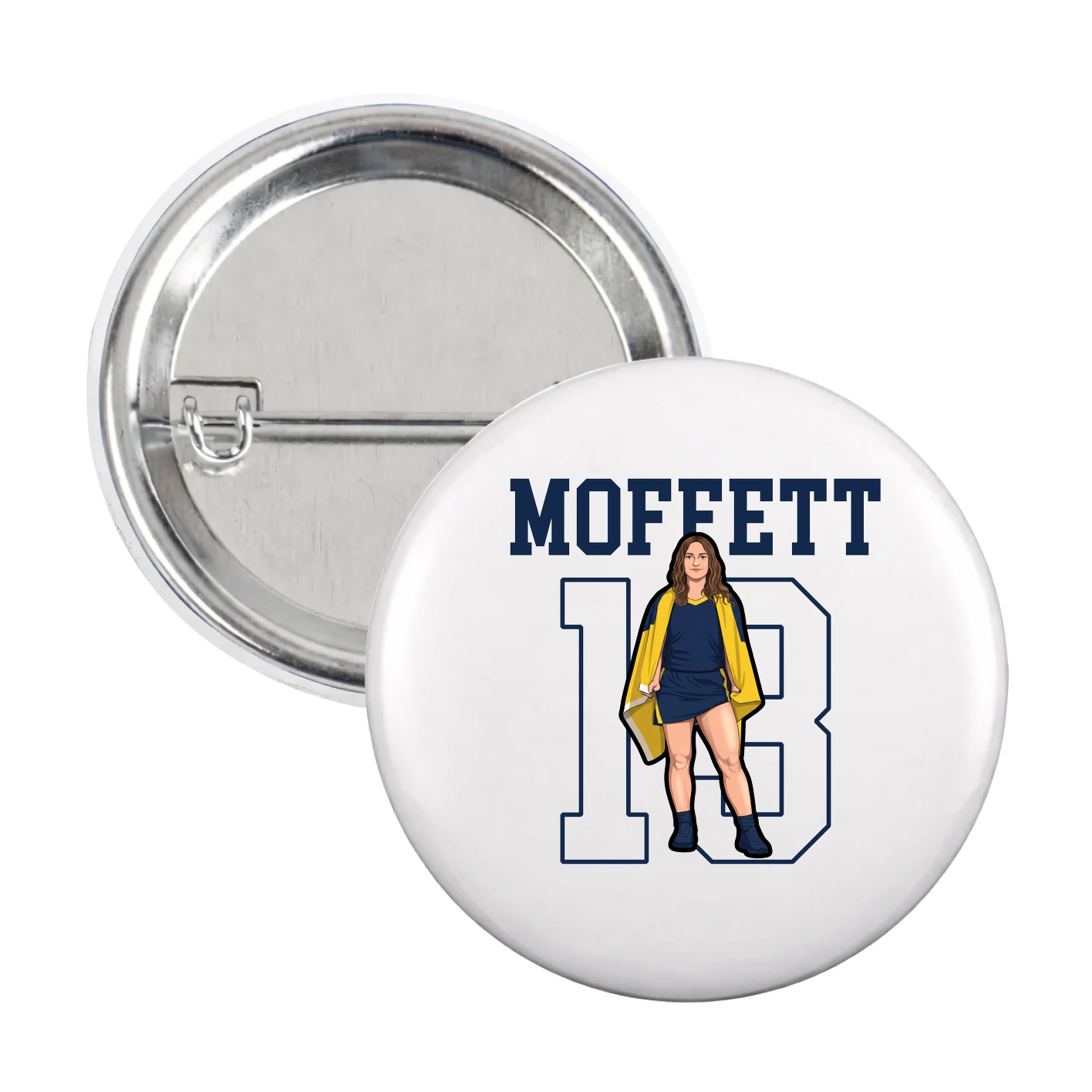 Game Day Button — Shirsey in White