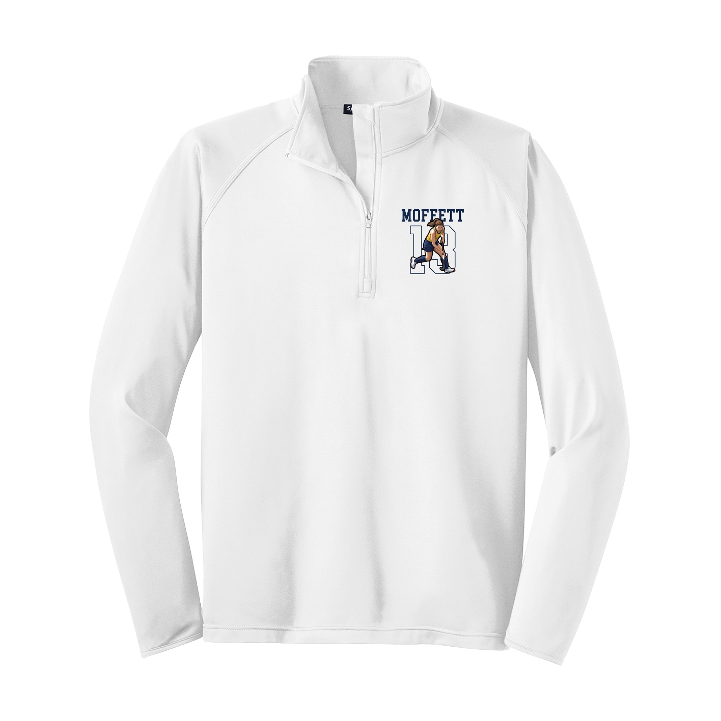 Q-Zip Pullover — Shirsey in White
