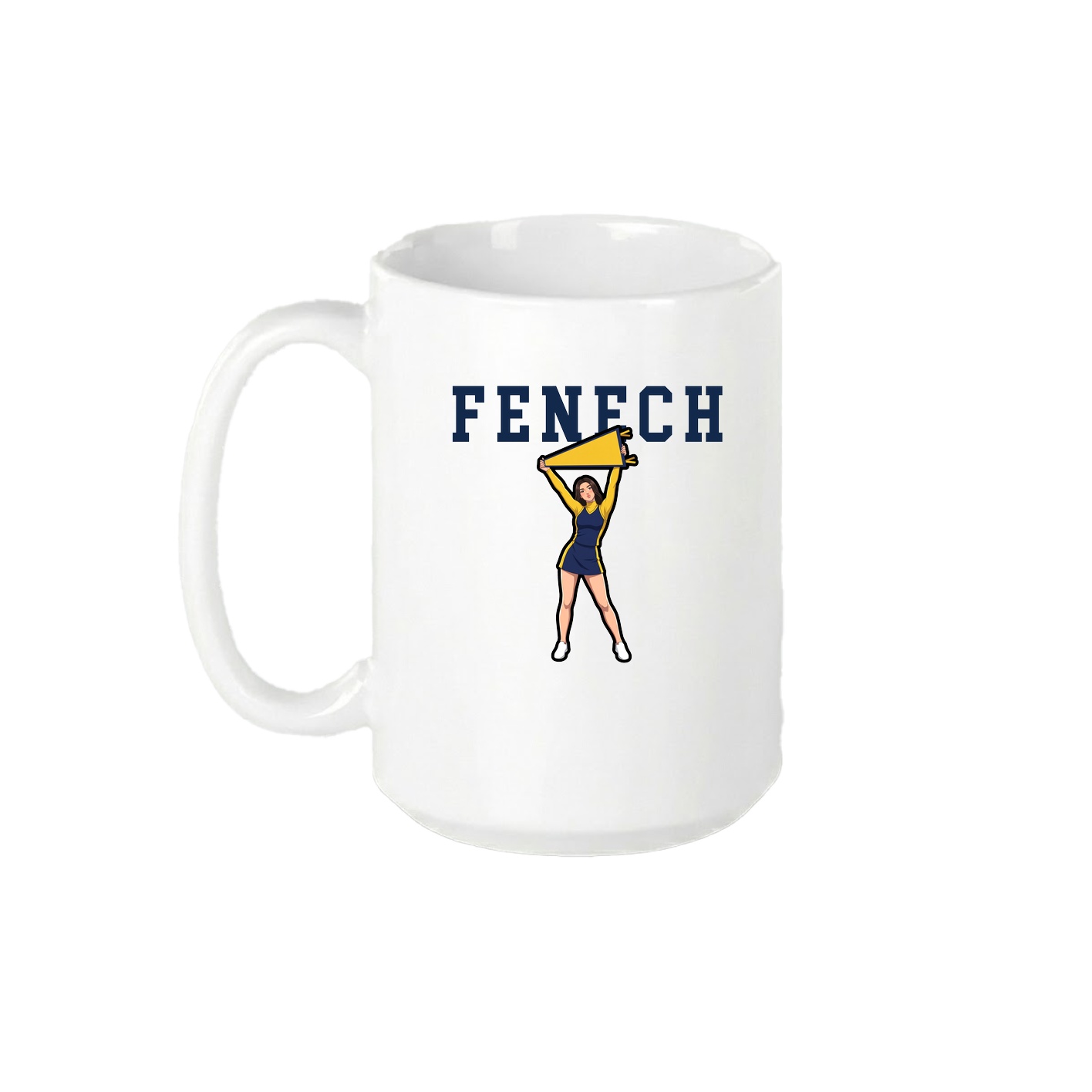 15oz Coffee Mug — Shirsey in White