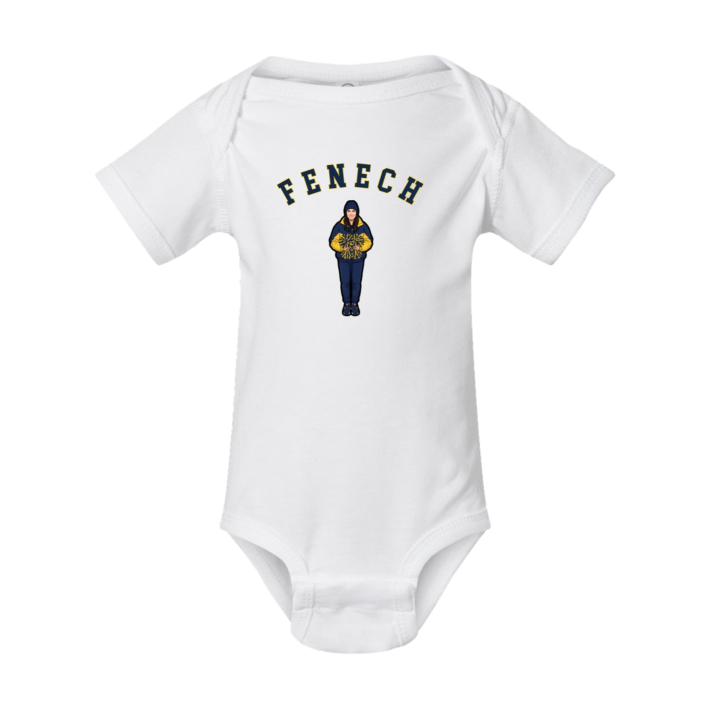 Baby Onesie — Shirsey Arch in White