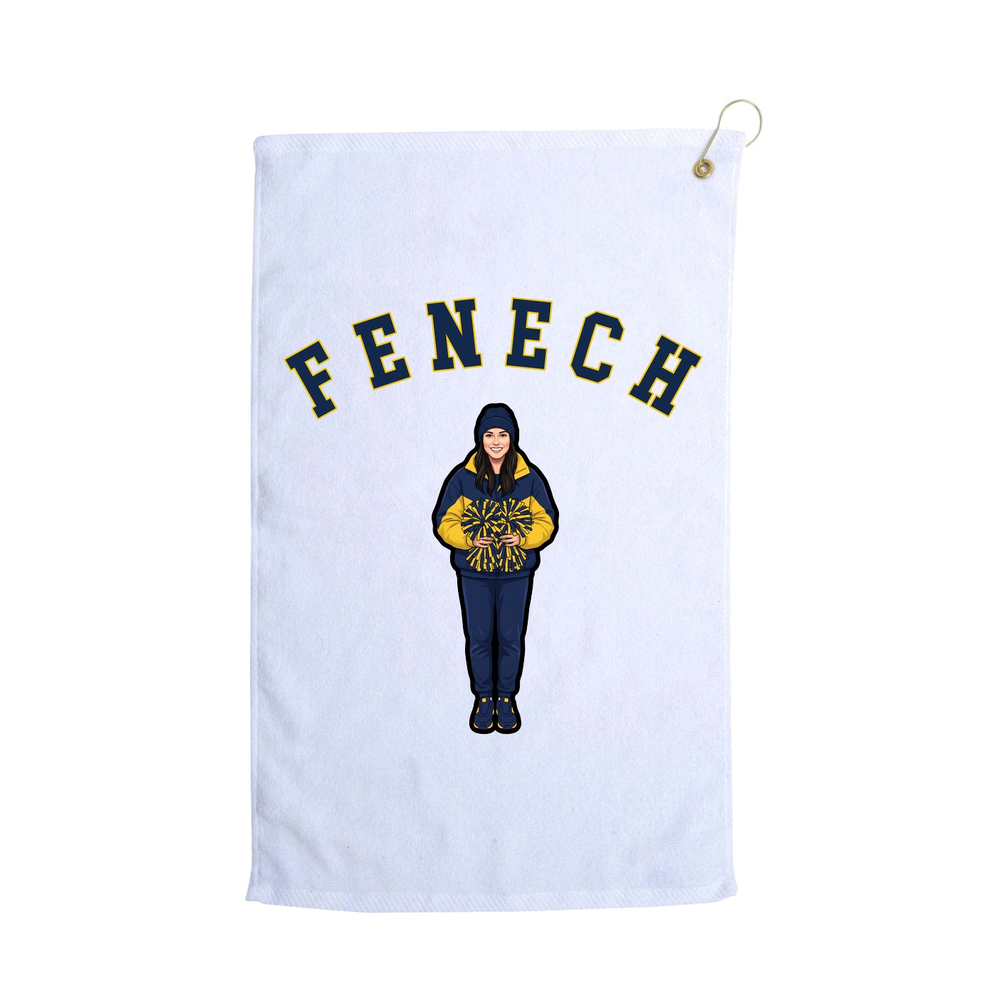 Golf Towel — Shirsey Arch in White