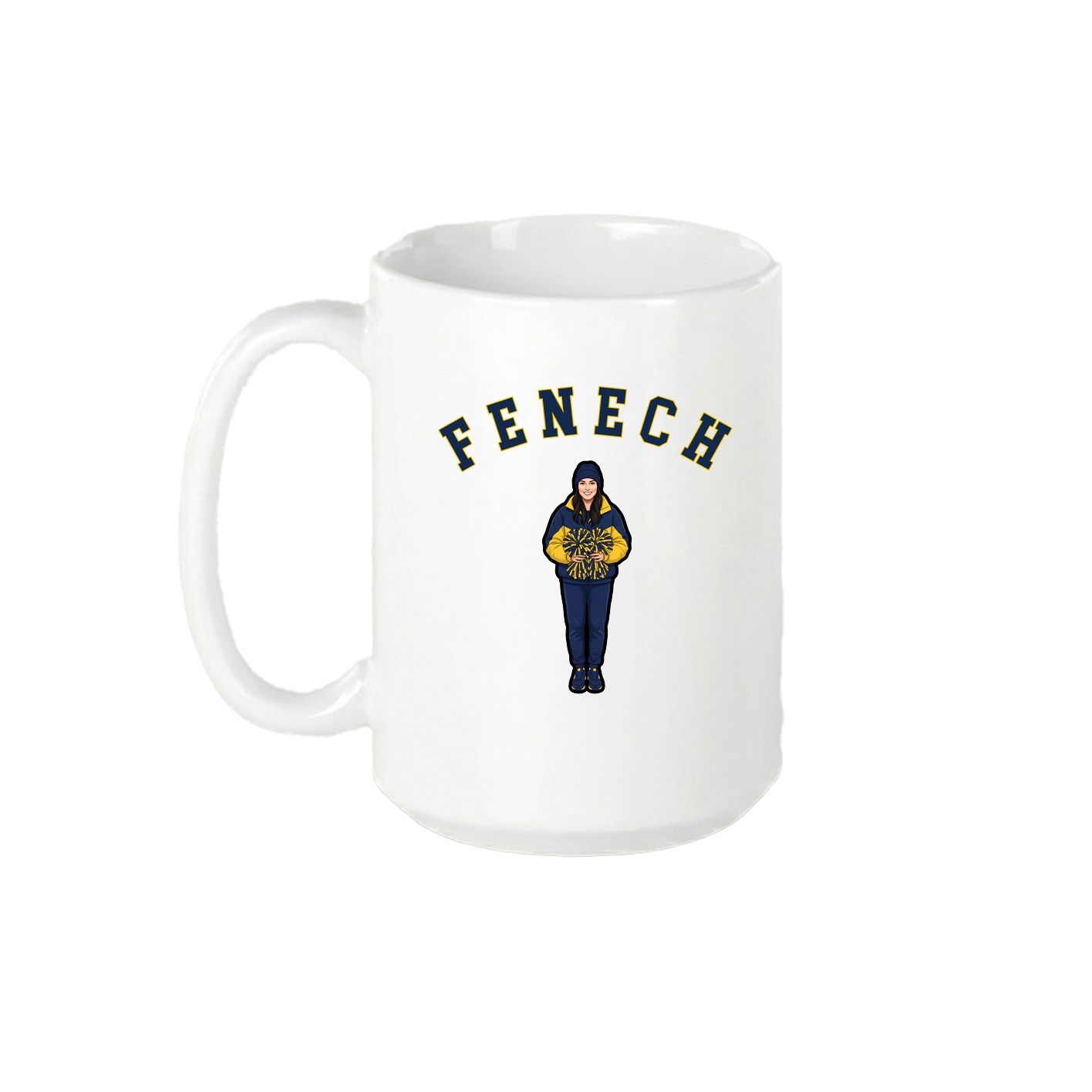 15oz Coffee Mug — Shirsey Arch in White