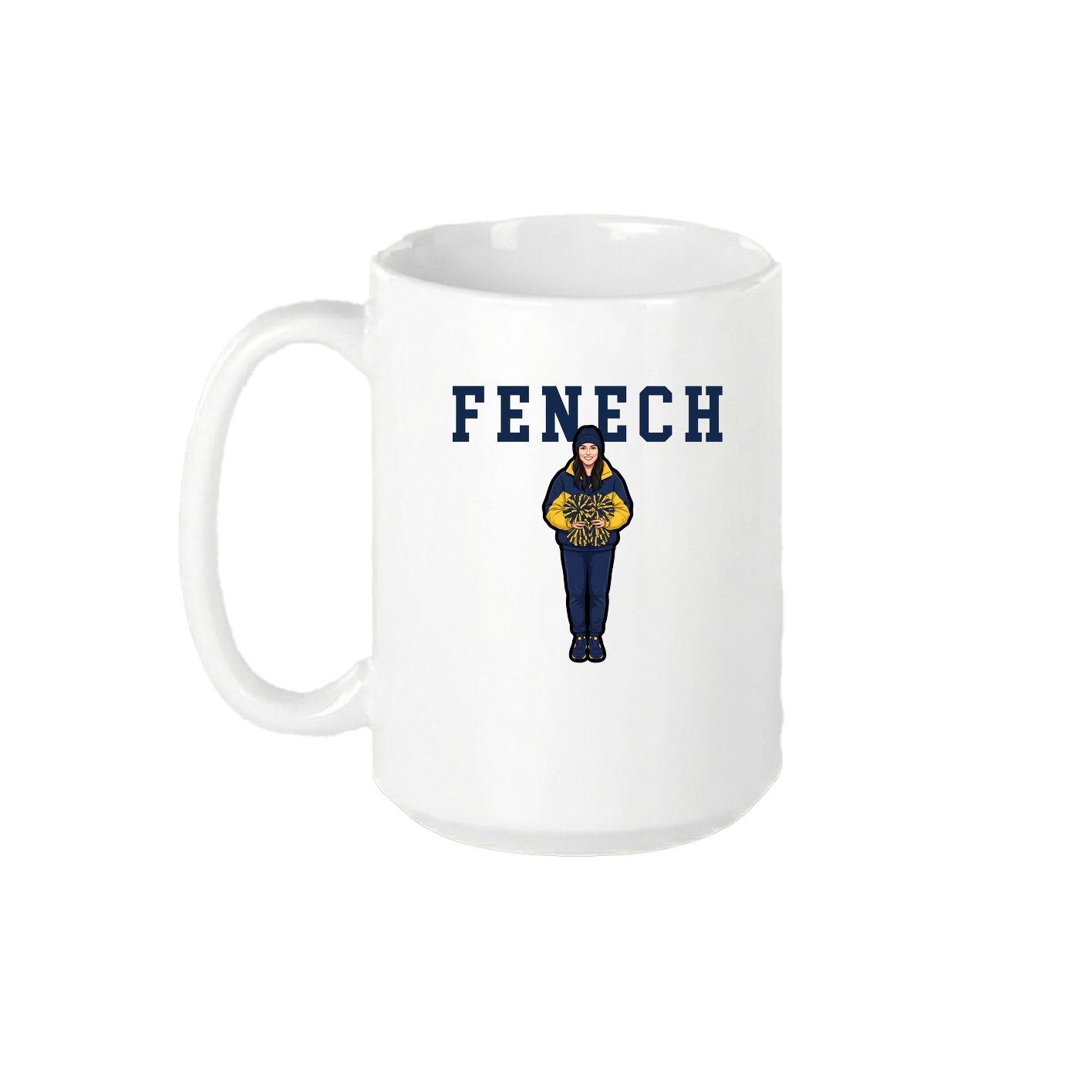 15oz Coffee Mug — Shirsey in White