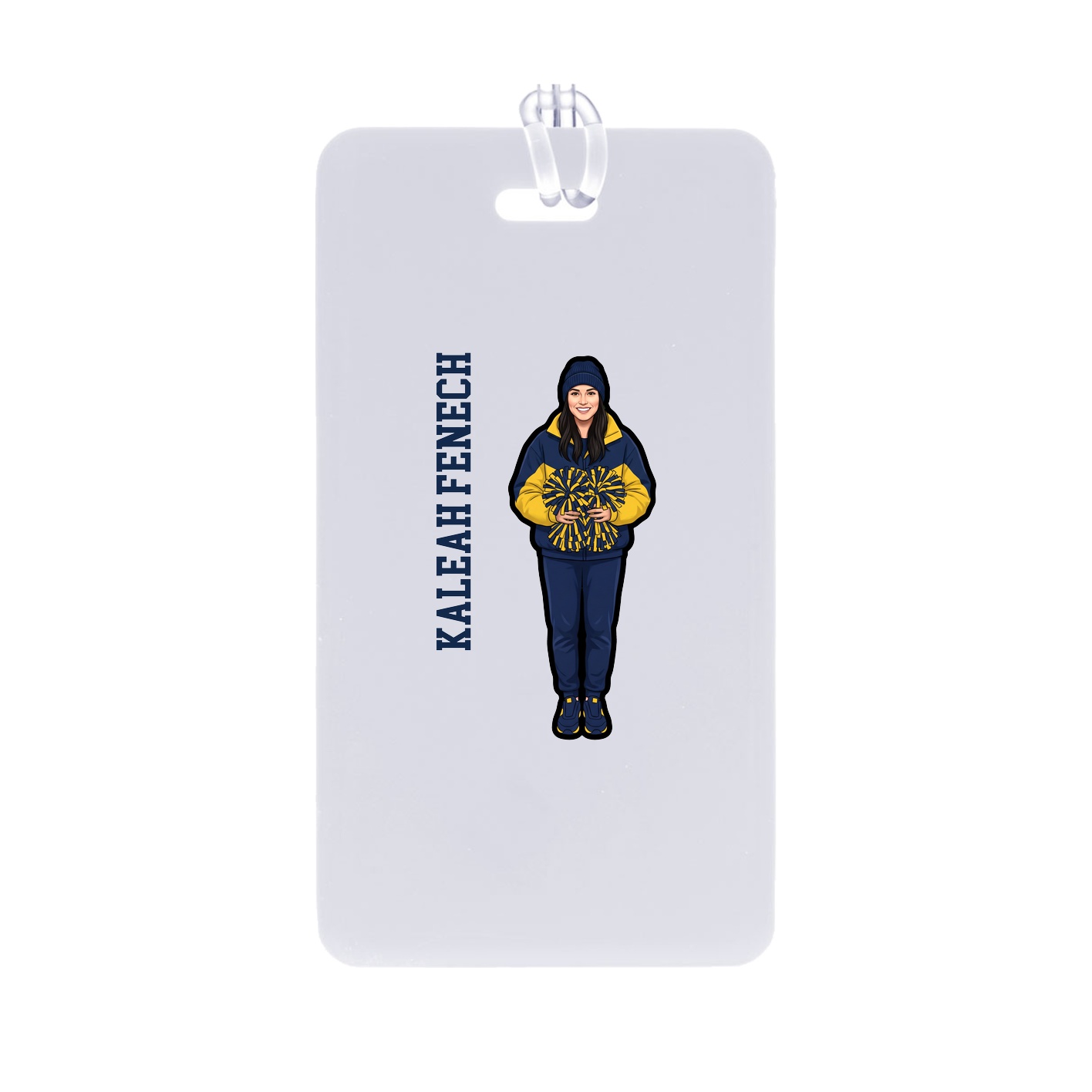 Bag Tag — Name Vertical in Classic