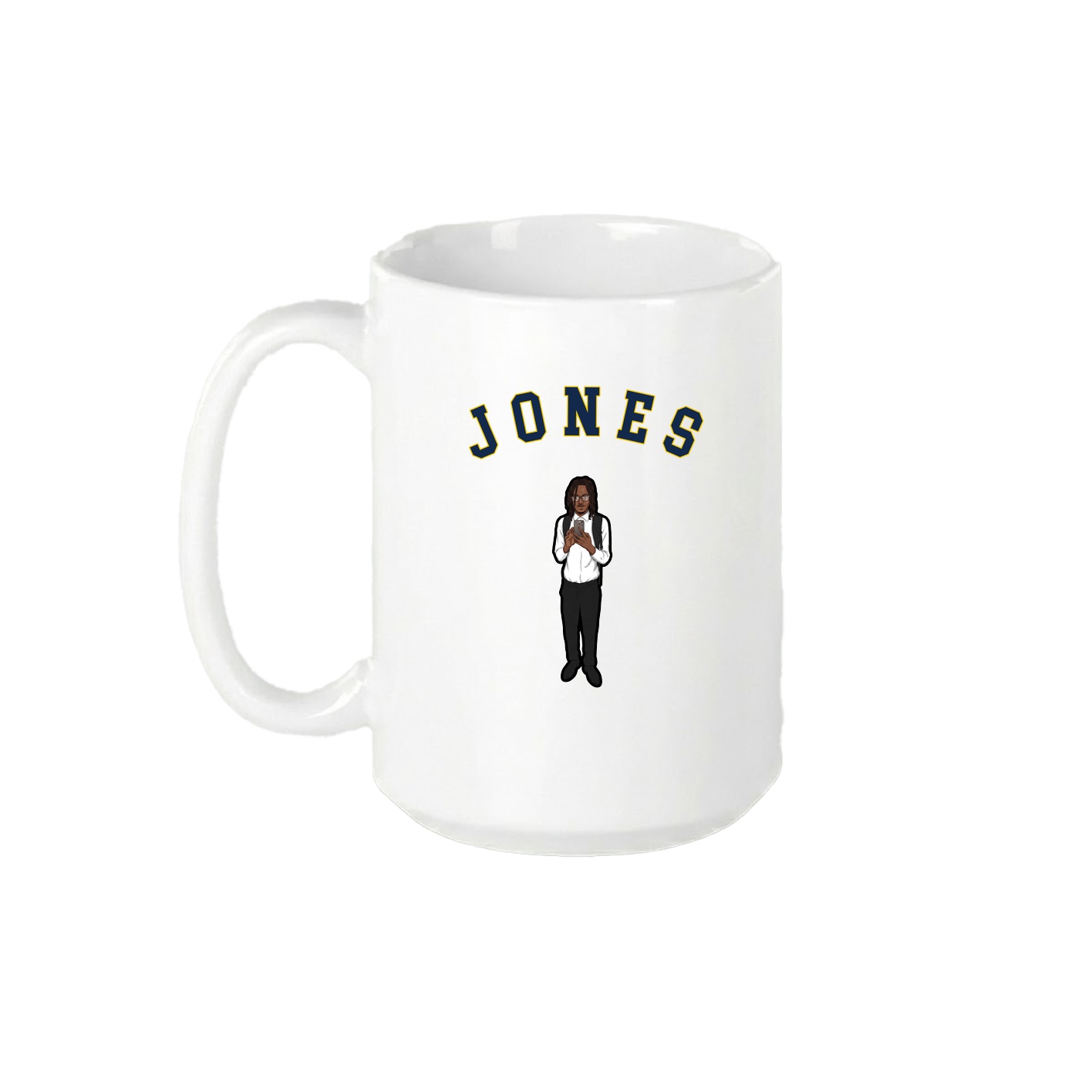 15oz Coffee Mug — Shirsey Arch in White