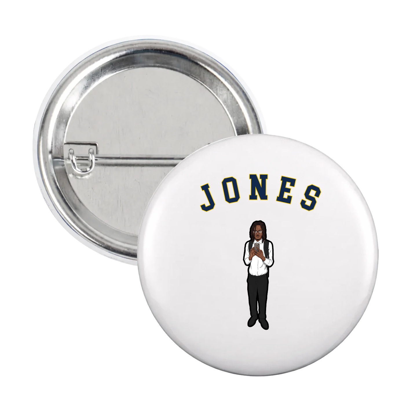 Game Day Button — Shirsey Arch in White