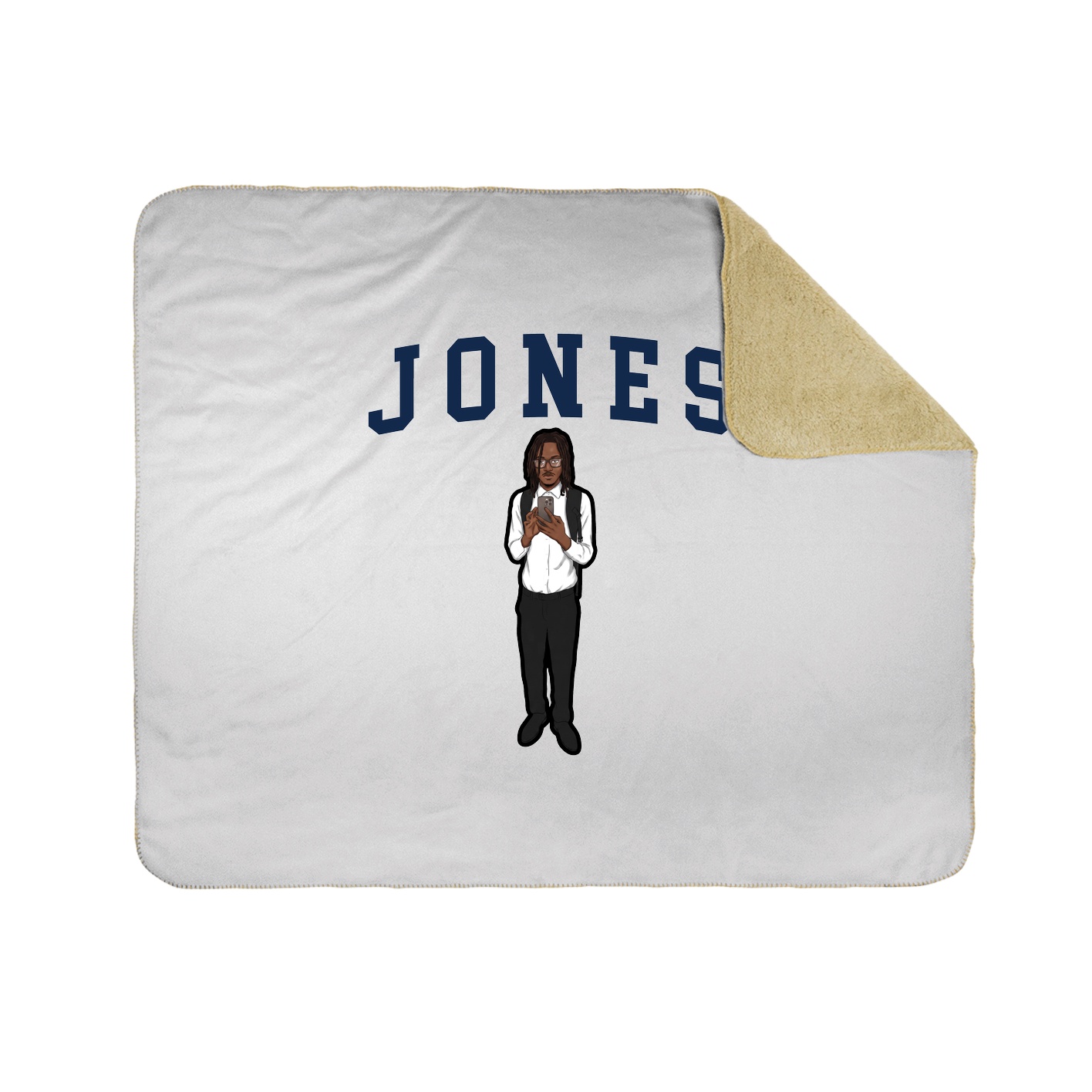 Throw Blanket — Shirsey in White