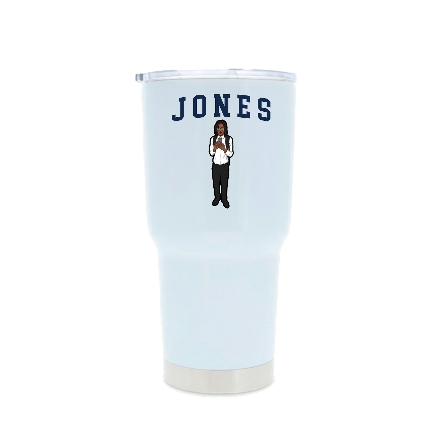 30oz Stainless Steel Tumbler — Shirsey in White