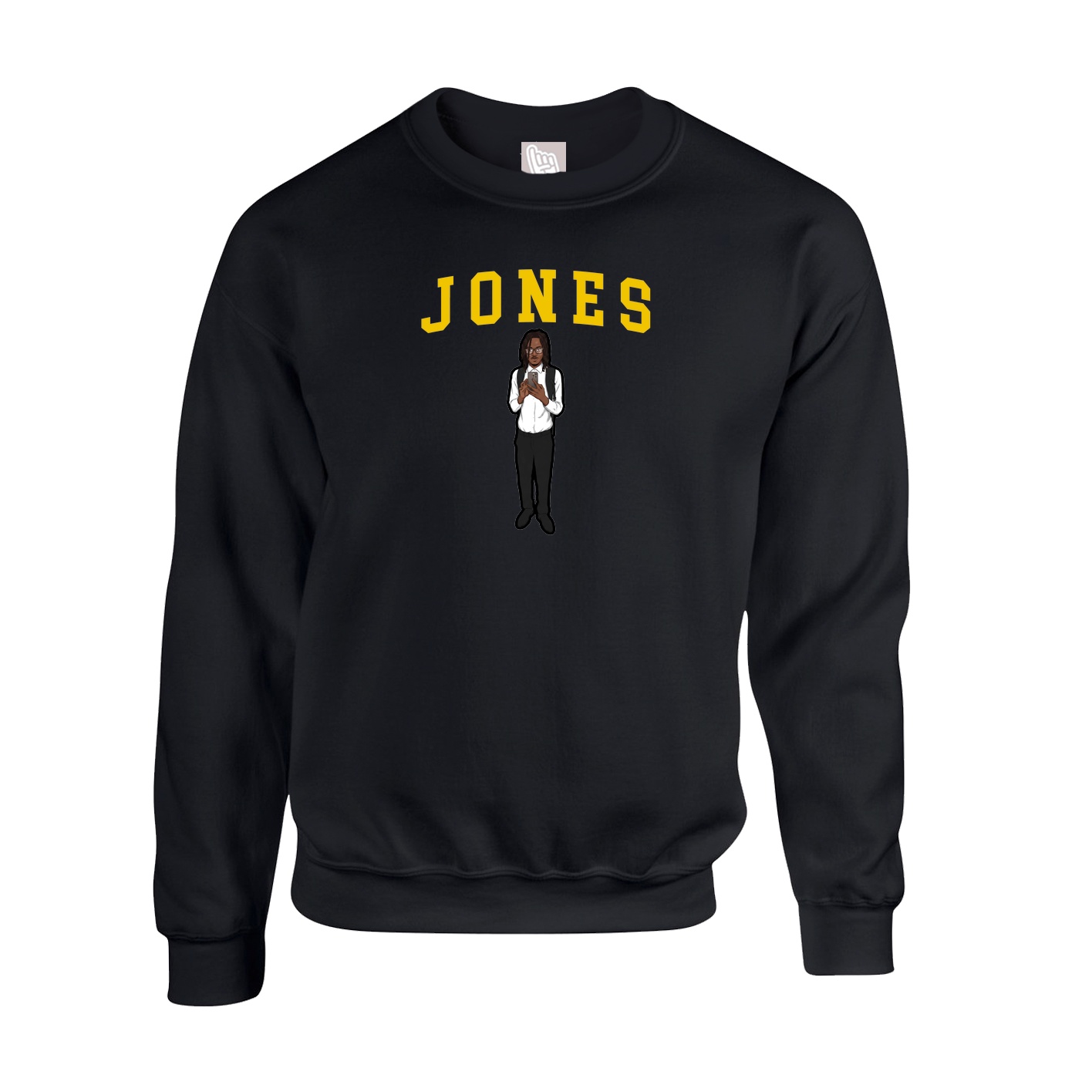 Fleece Crew — Shirsey in Black