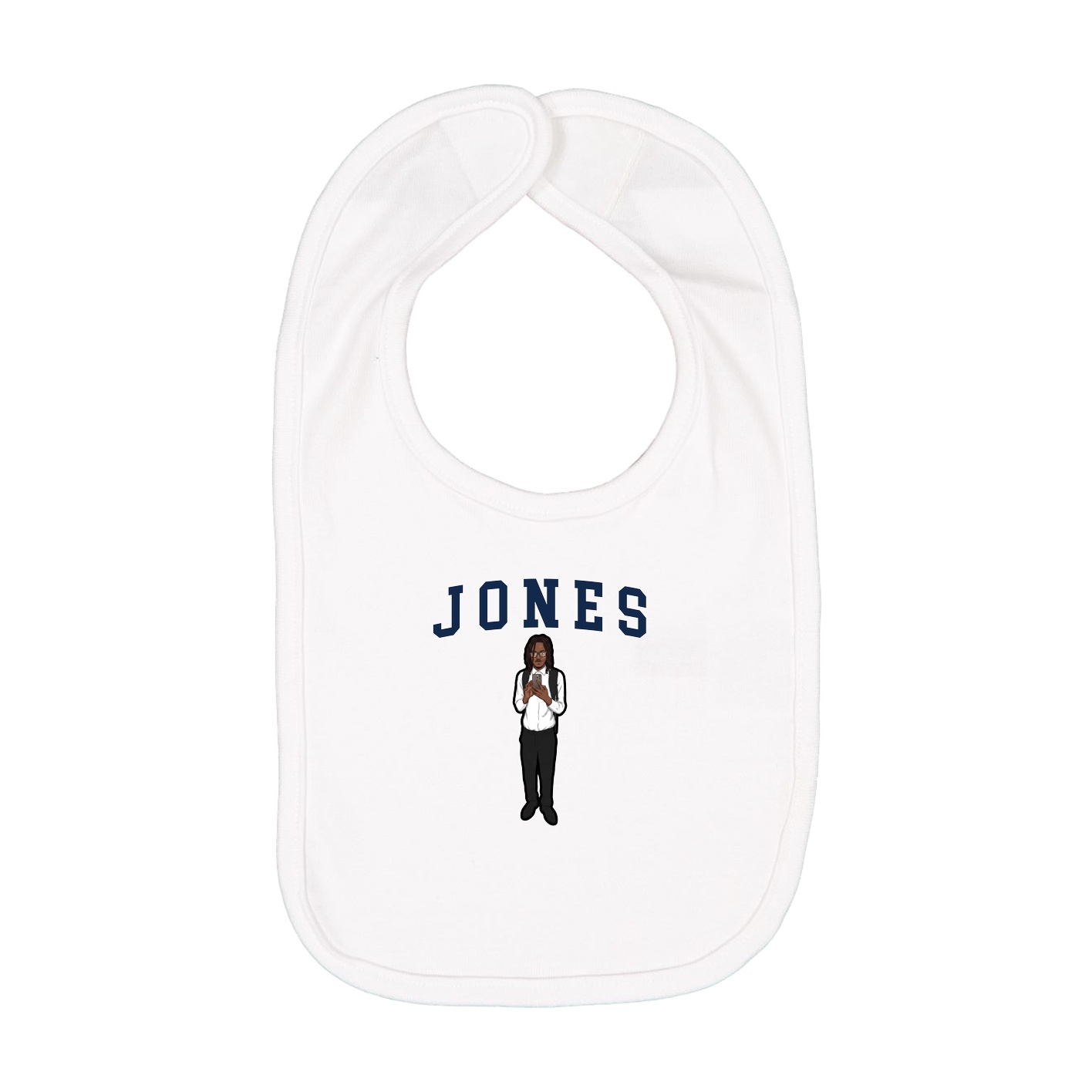 Infant Bib — Shirsey in White