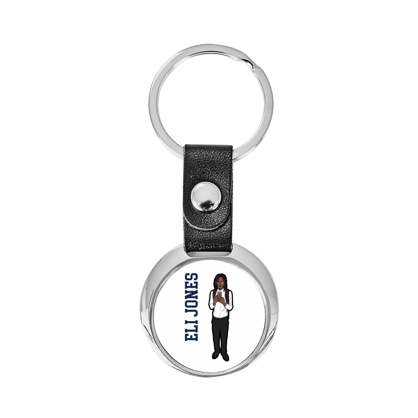 Key Chain — Name Vertical in Classic