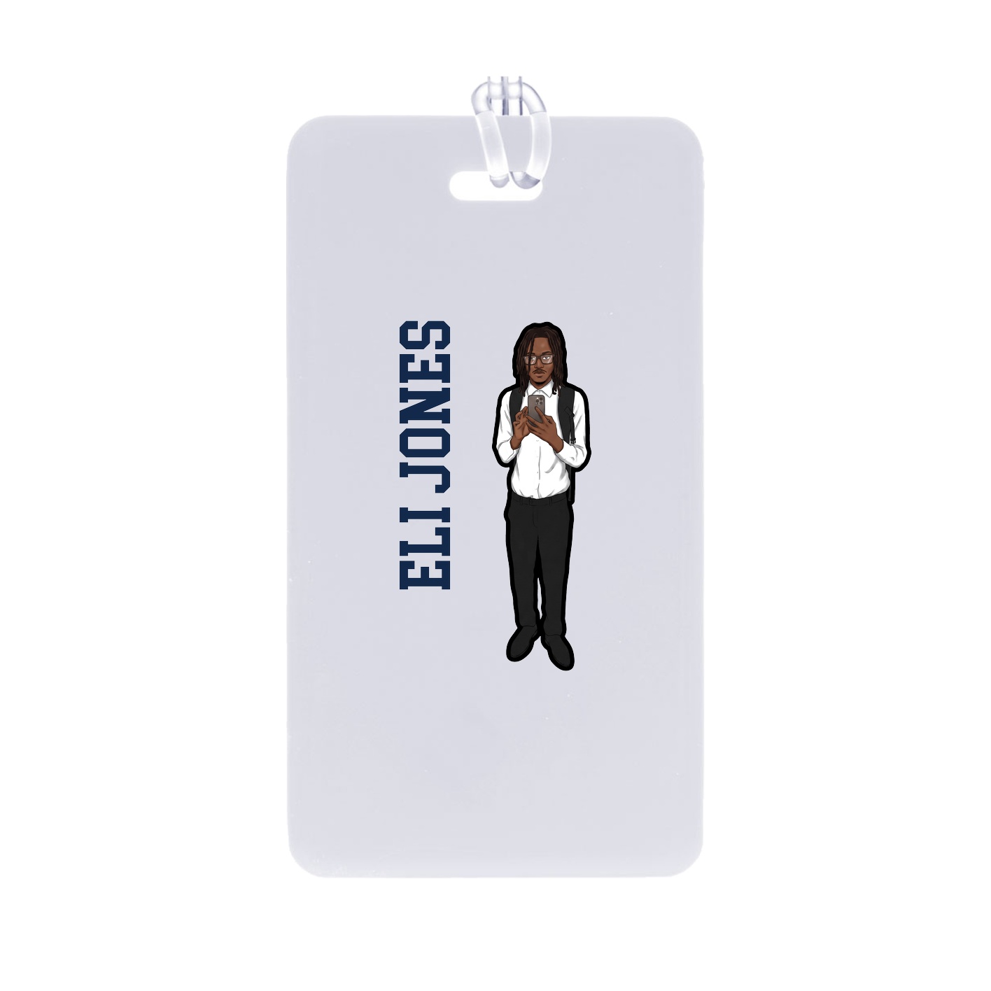 Bag Tag — Name Vertical in Classic