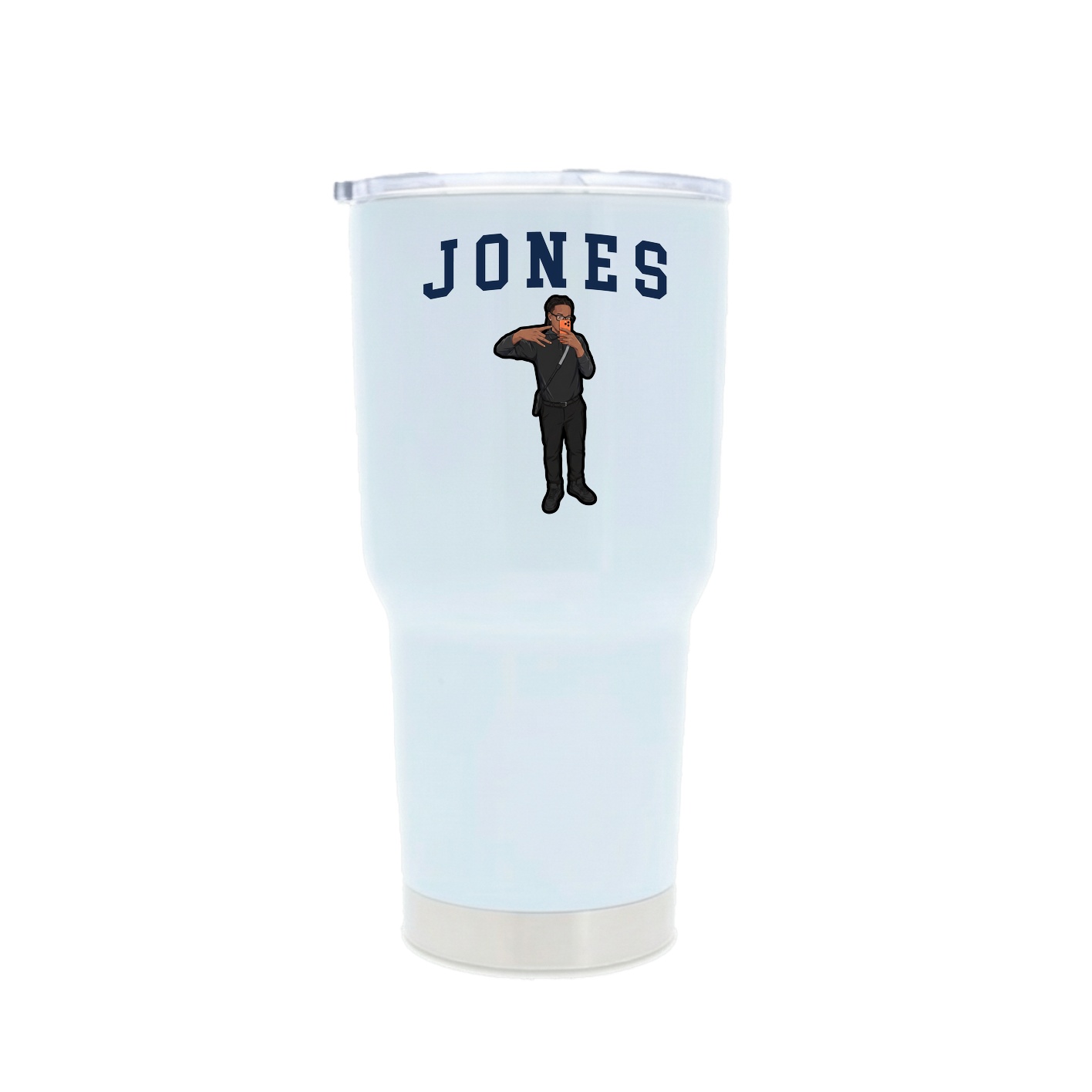 30oz Stainless Steel Tumbler — Shirsey in White