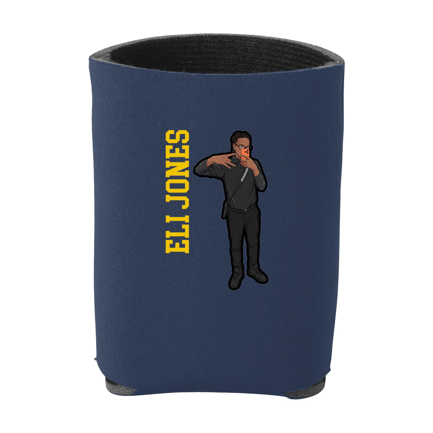 Can Holder — Name Vertical in Navy