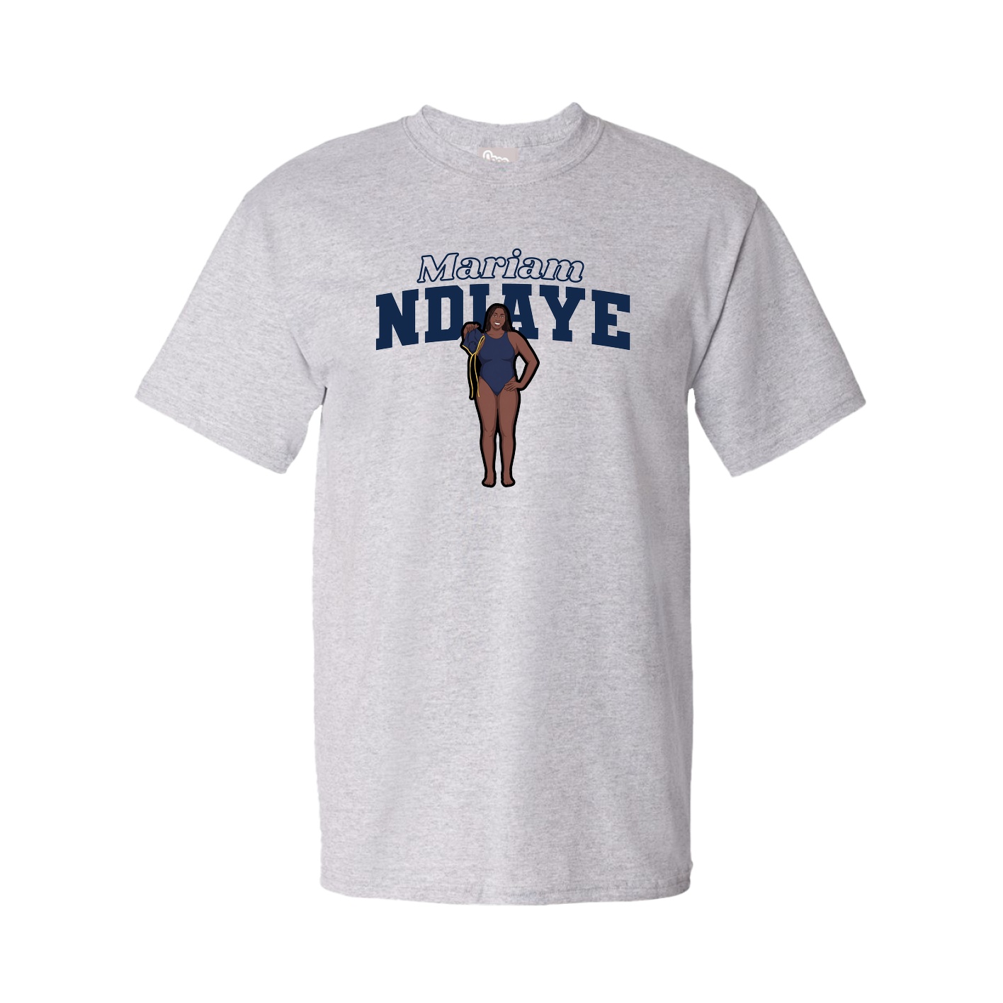 Youth Tee — Name Arch in Grey