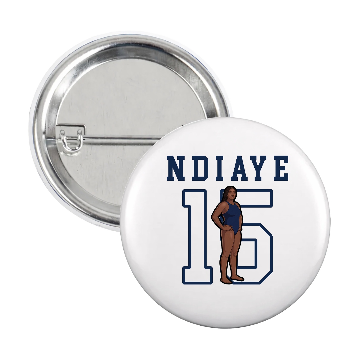 Game Day Button — Shirsey in White