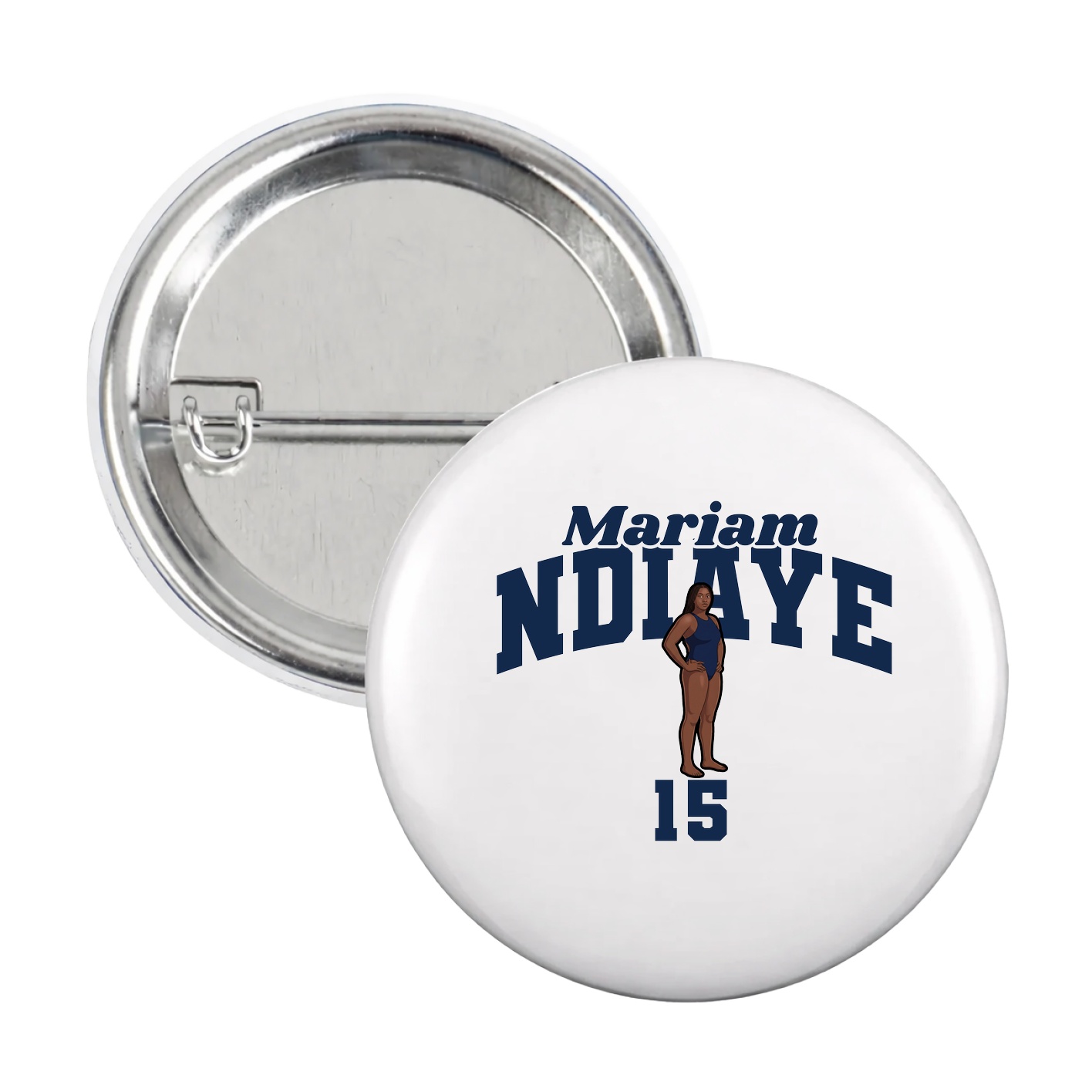 Game Day Button — Signature Arch in White