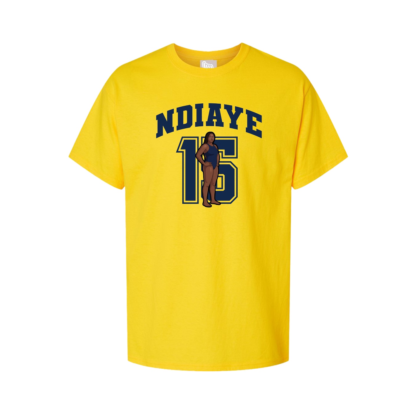 Youth Tee — Number in Gold
