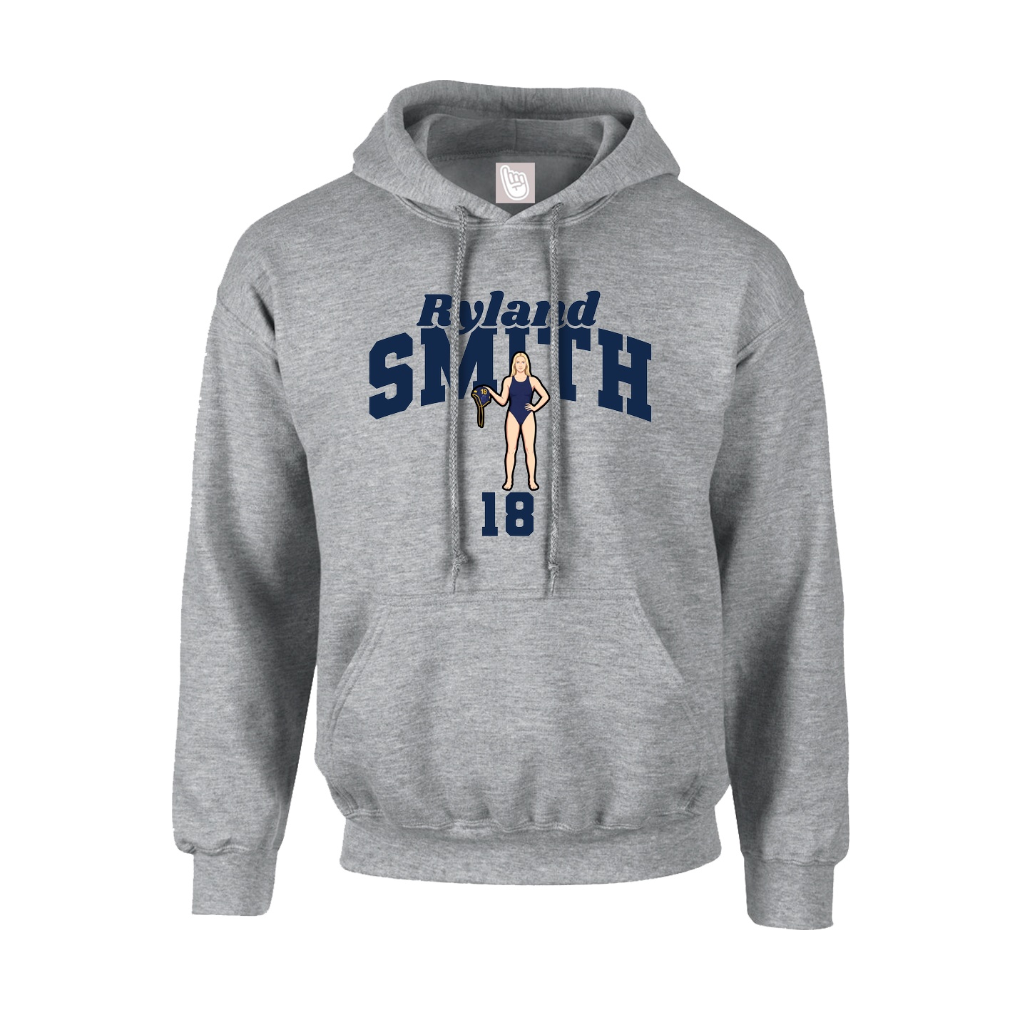 Hoodie — Signature Arch in Grey