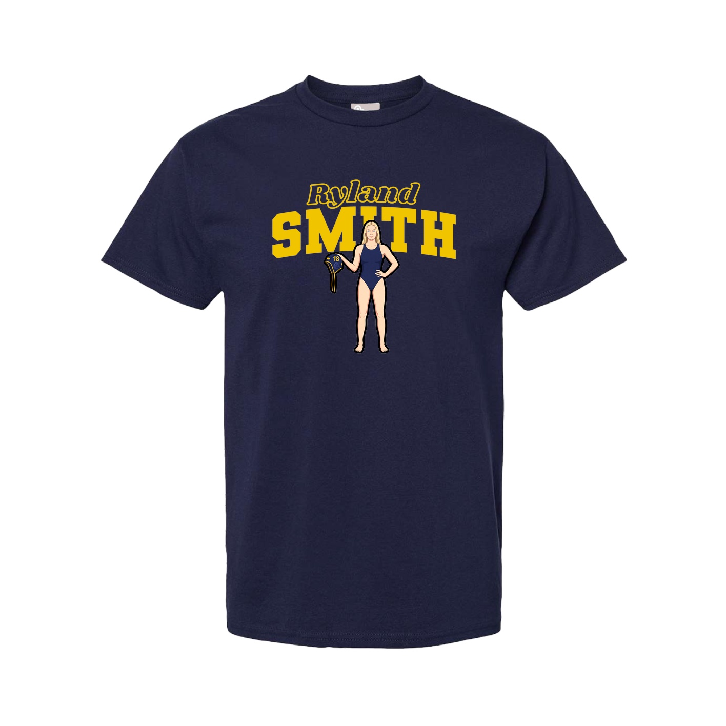 Youth Tee — Name Arch in Navy