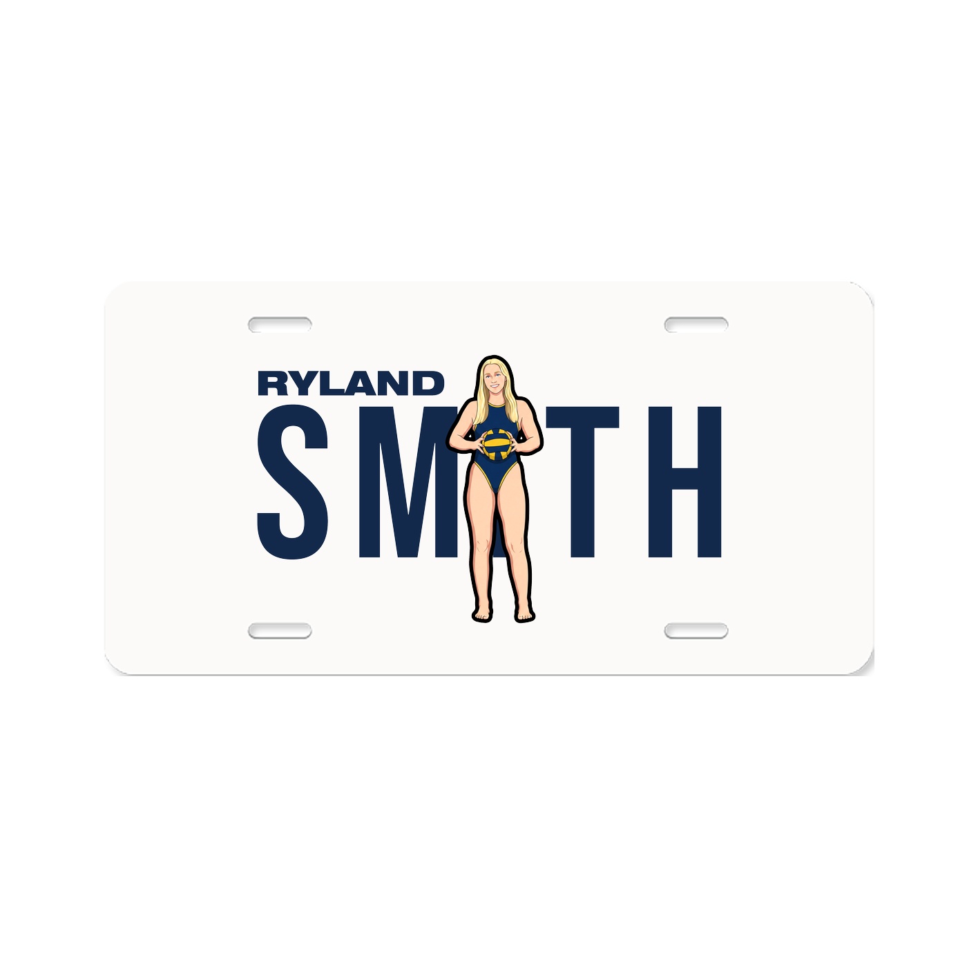 License Plate — Player Name in Classic