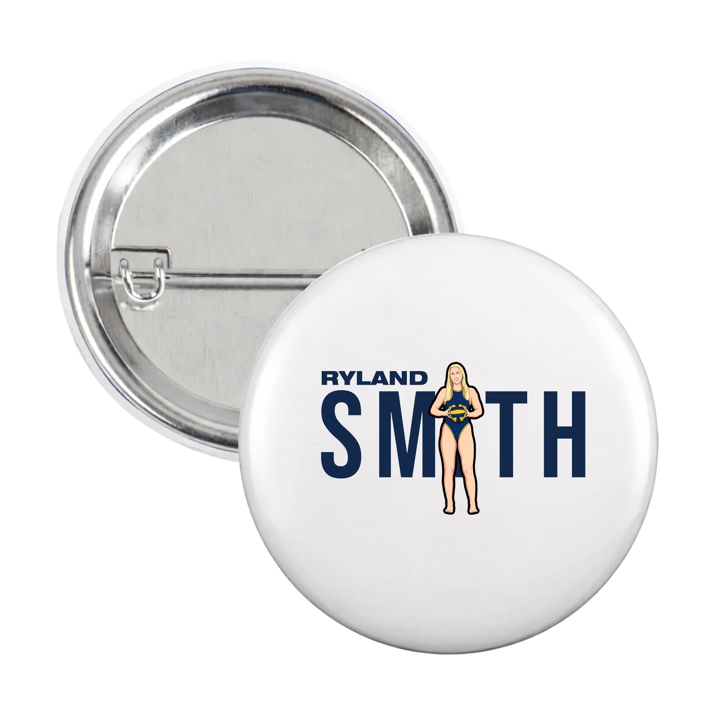 Game Day Button — Player Name in White