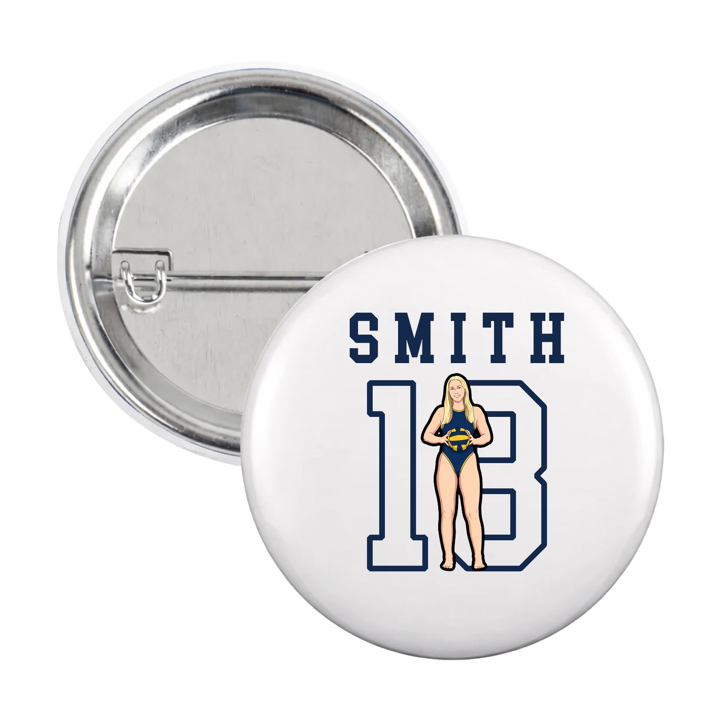 Game Day Button — Shirsey in White