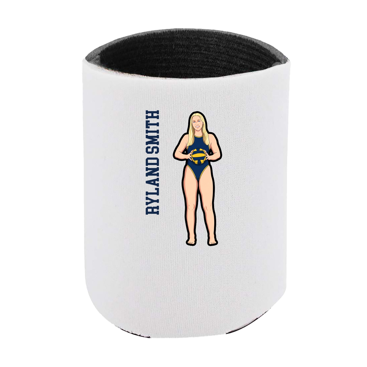Can Holder — Name Vertical in White