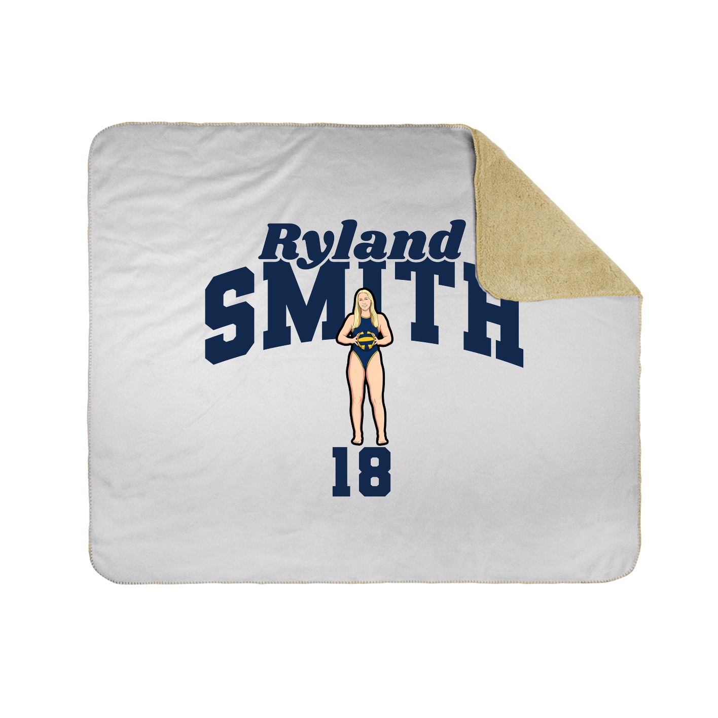 Throw Blanket — Signature Arch in White