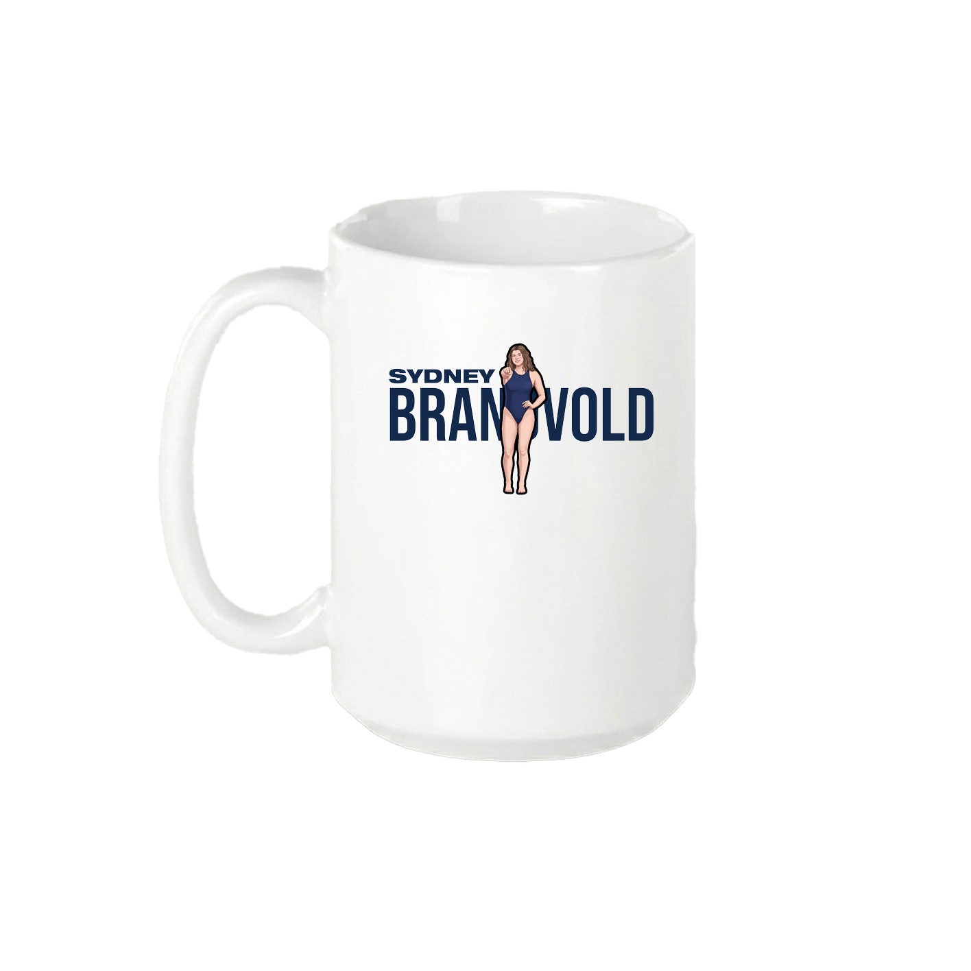15oz Coffee Mug — Player Name in White