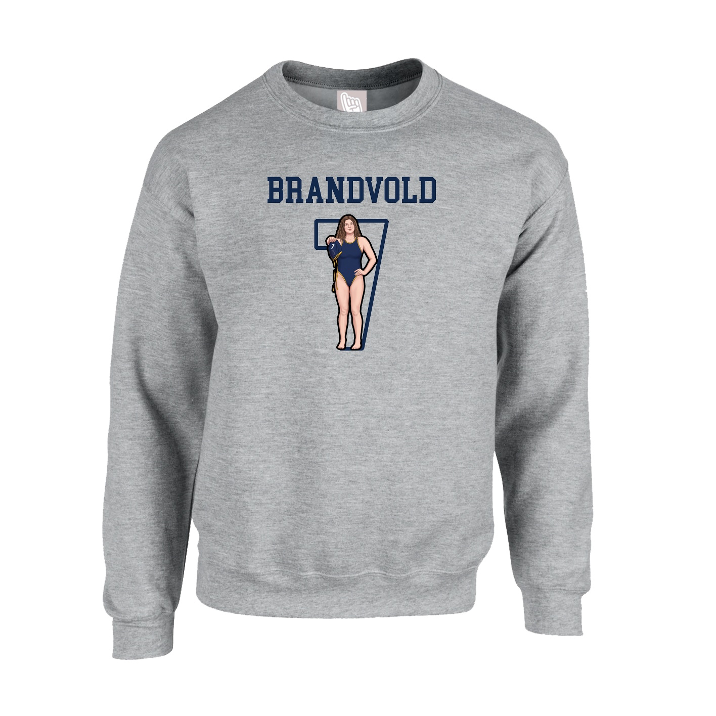 Fleece Crew — Shirsey in Grey